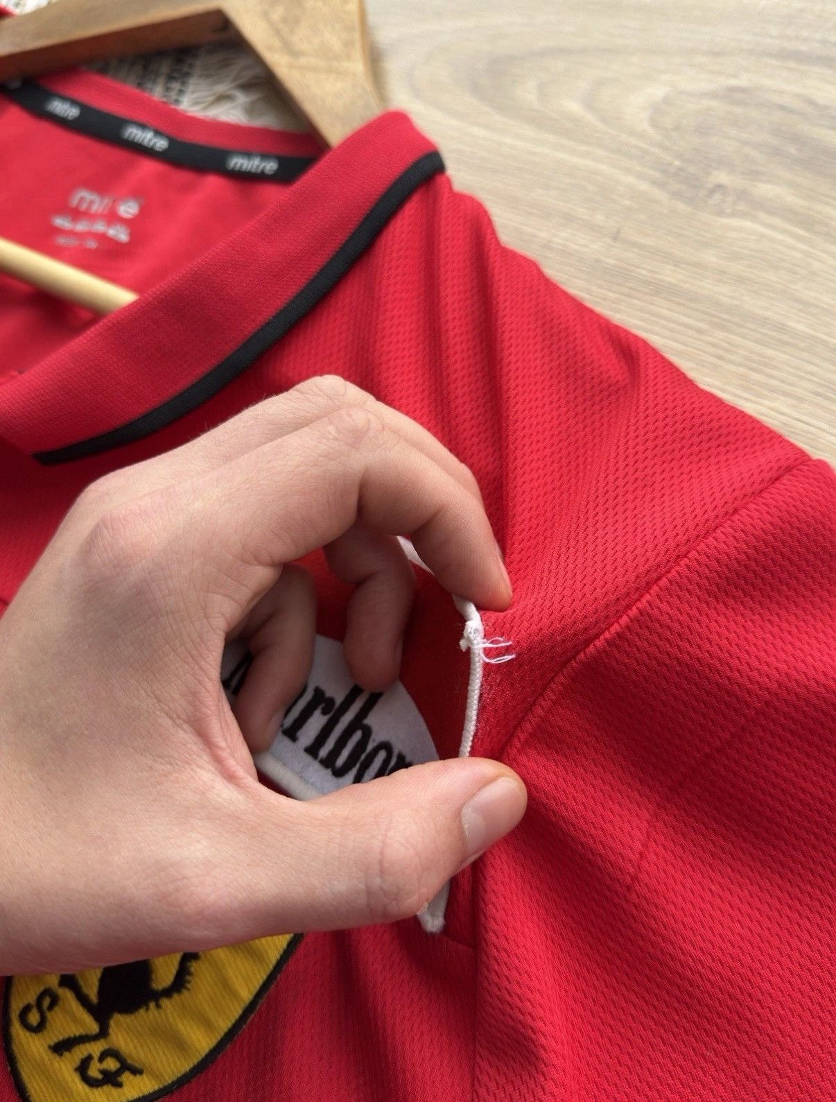 Ferrari Vintage Ferrari Marlboro Racing Jersey Polo Red Mitre Shirt Size US L / EU 52-54 / 3 - 8 Thumbnail