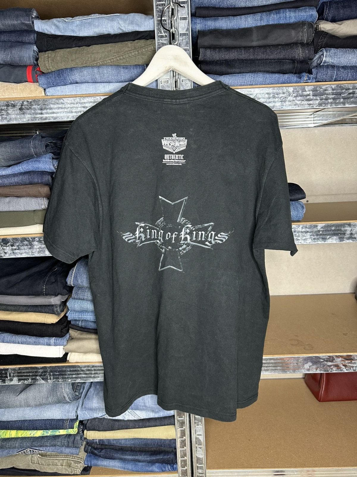 WWE Wwe Wwf Vintage Y2K King of Kings Skull Wrestling T-shirt Size US L / EU 52-54 / 3 - 2 Thumbnail