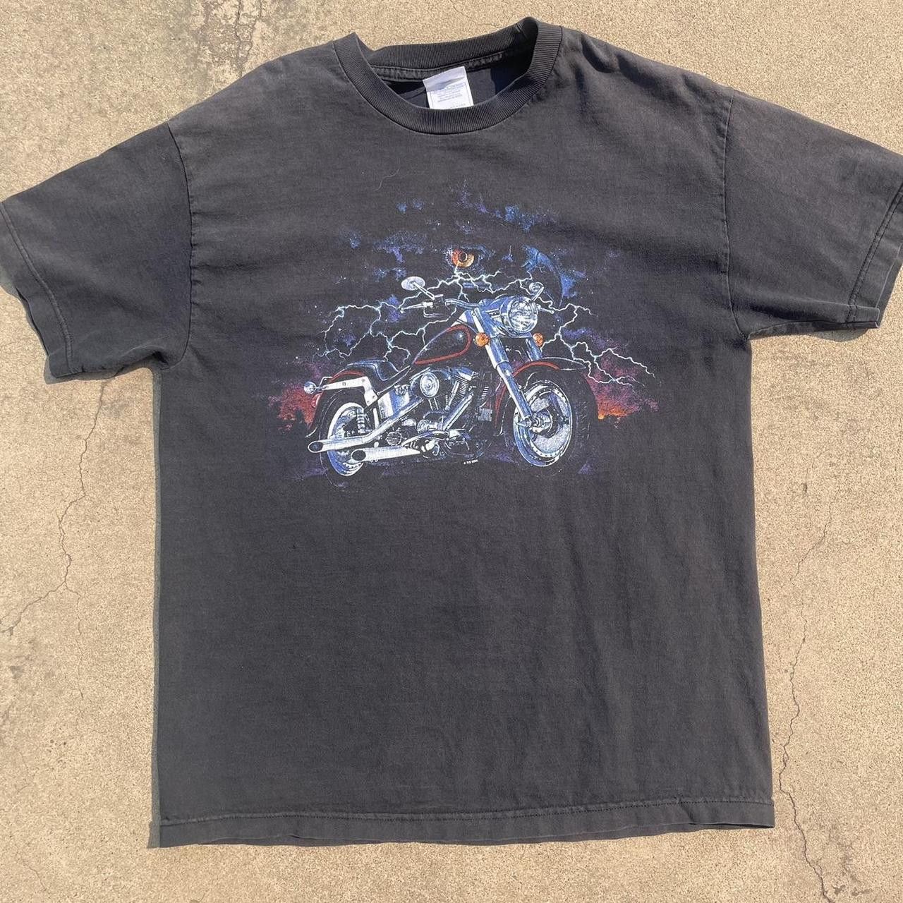 Other Vintage Wash Y2K Motorcycle Boxy Graphic Tee Size US L / EU 52-54 / 3 - 3 Thumbnail
