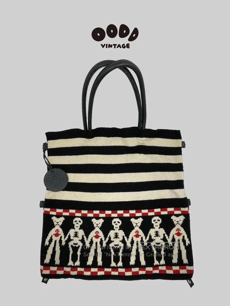 Vivienne Westwood vivienne westwood skeleton knit tote bag. Size ONE SIZE - 1 Thumbnail