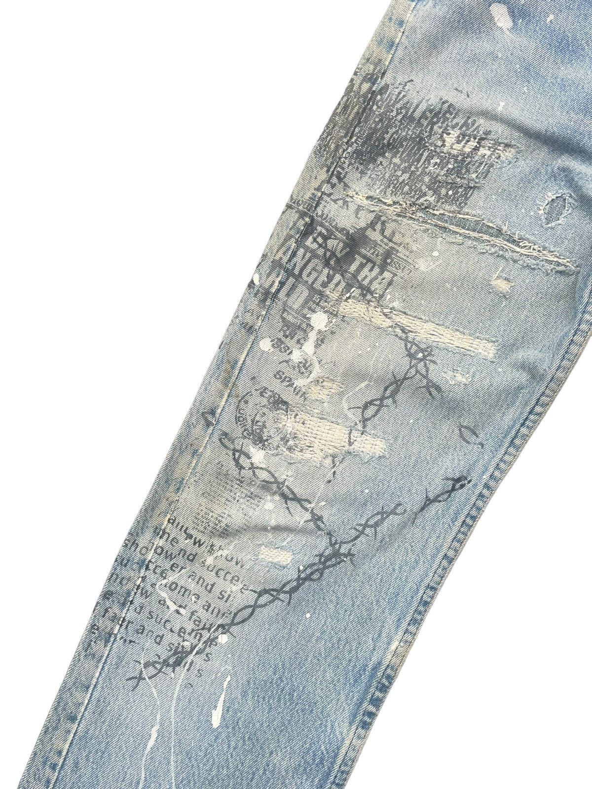 Levi's Vintage 80’s Levis 501 e Usa Distresed Denim Size US 29 - 4 Thumbnail