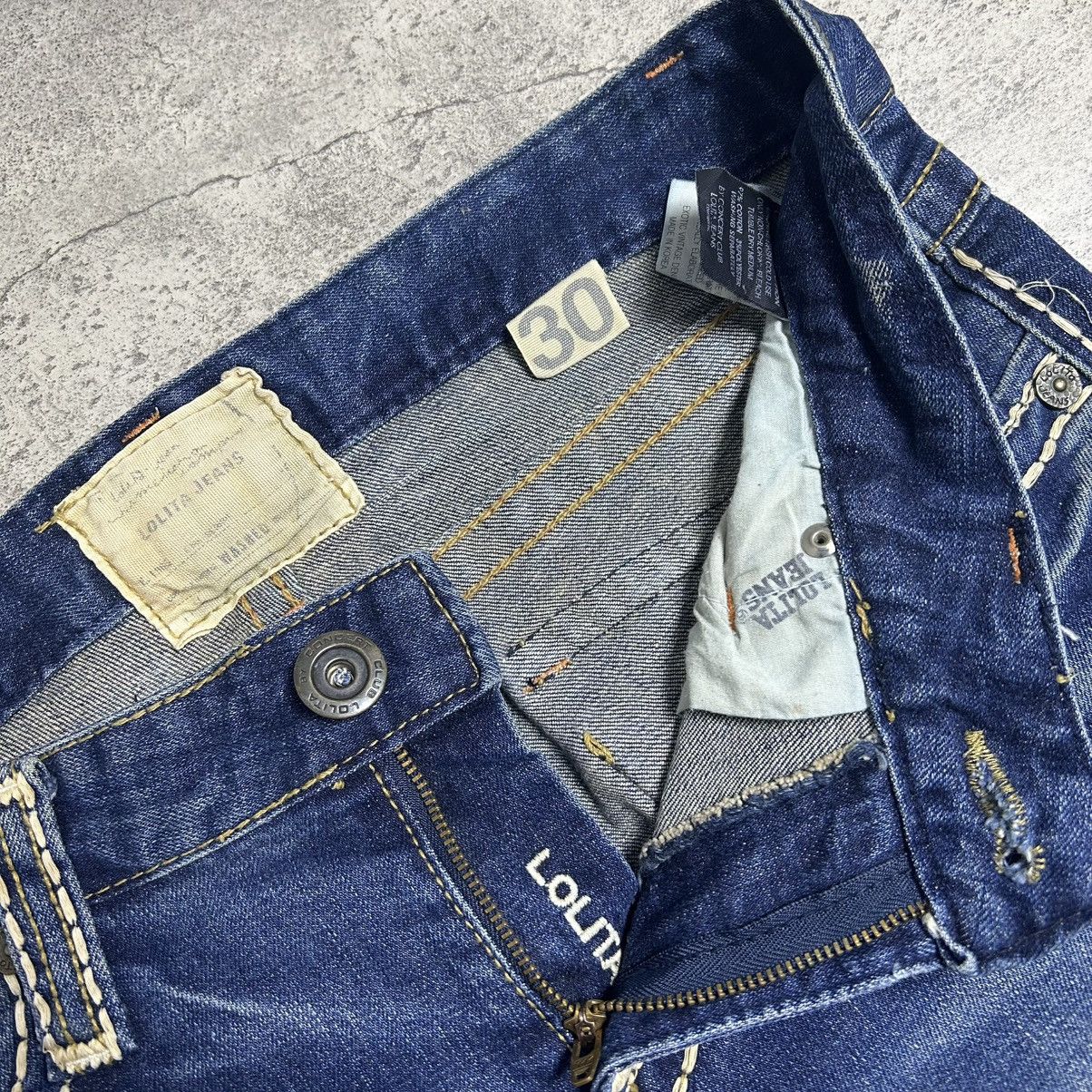 Japanese Brand Vintage Lolita Pants Flared Denim Size US 31 - 6 Thumbnail