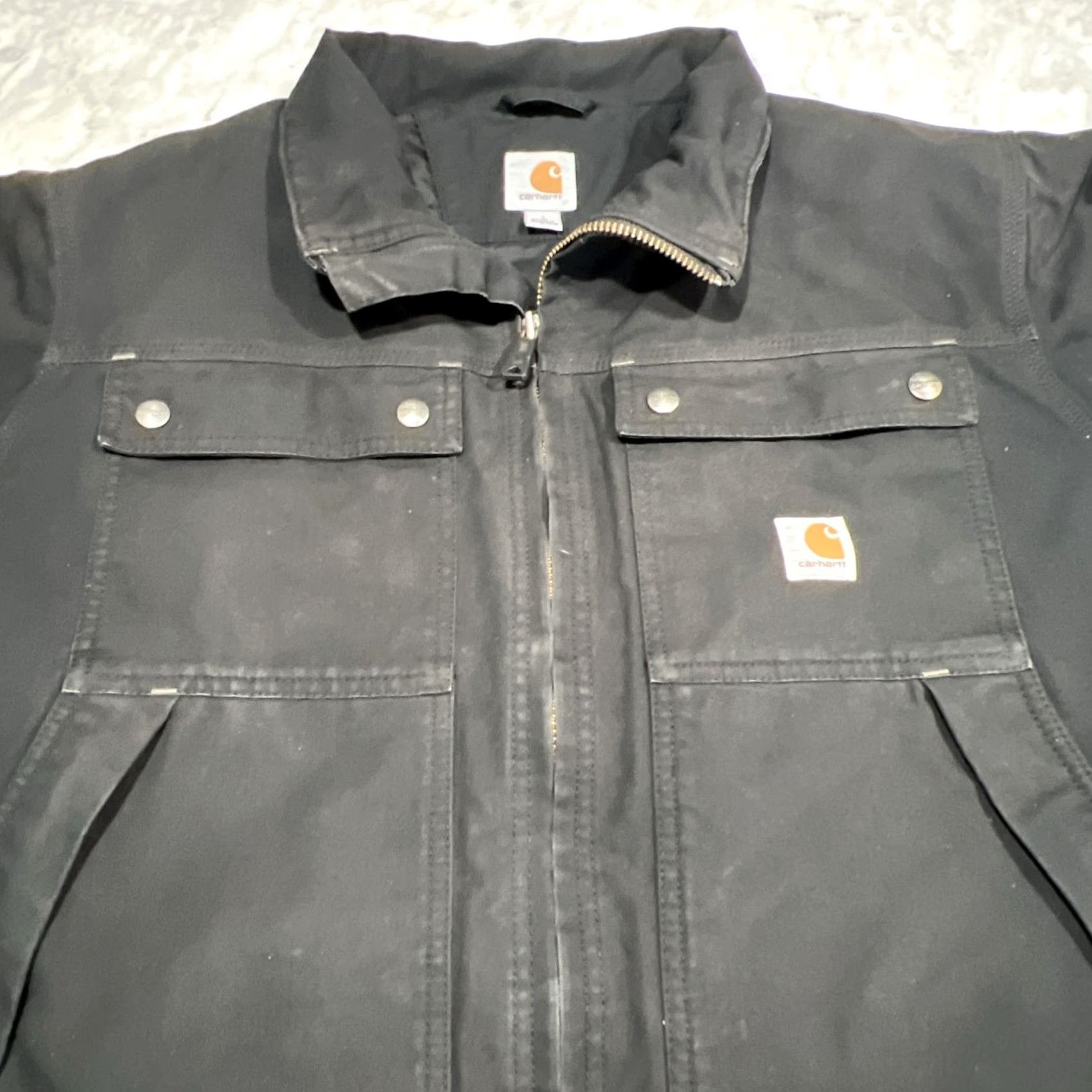 Carhartt Carhartt Jacket Men L Black Quick Duck Thinsulate Insulation Full Zip Jefferson Jacket Size US L / EU 52-54 / 3 - 3 Thumbnail