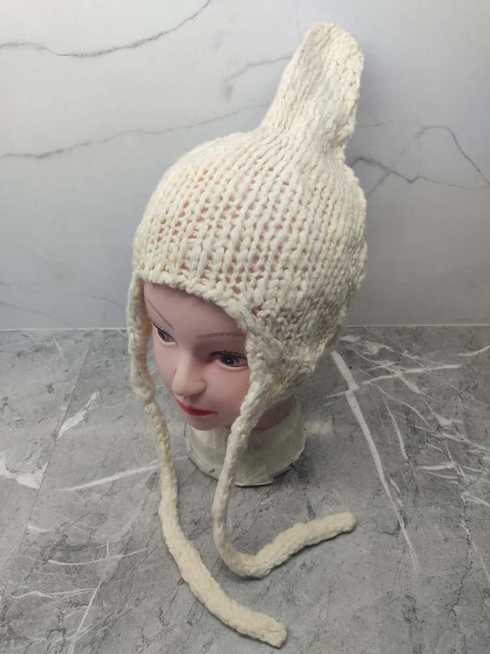 Vintage Italian Design Wool Knit Beanie Size ONE SIZE - 1 Thumbnail