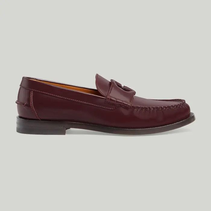 Gucci o1s1wg110325 Interlocking G Loafers in Burgundy Size US 8.5 / EU 41-42 - 1 Thumbnail