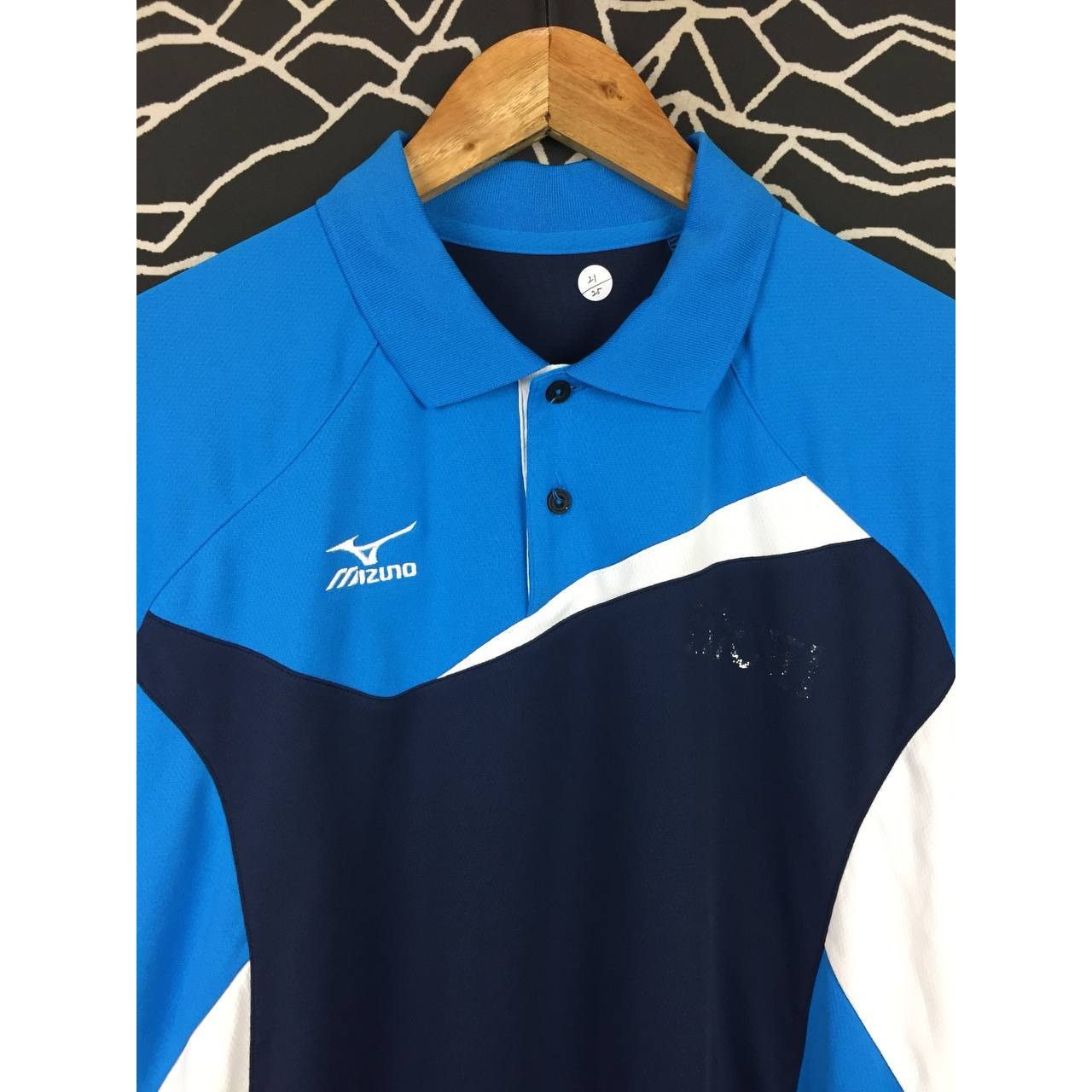 Japanese Brand × Mizuno Vtg Mizuno Small Logo Colorblock Activewear Polo Tee Size US M / EU 48-50 / 2 - 3 Thumbnail