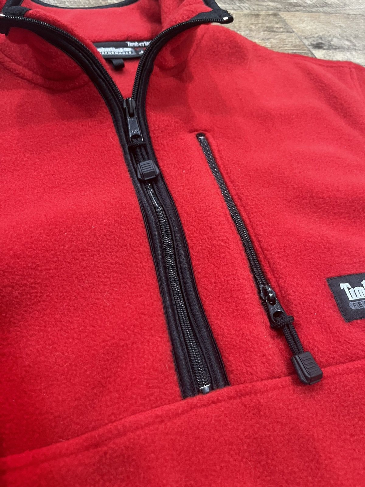 Timberland Vintage 1987 Timberland Polartec 1/2 Zip Fleece Red Large Size US L / EU 52-54 / 3 - 7 Thumbnail