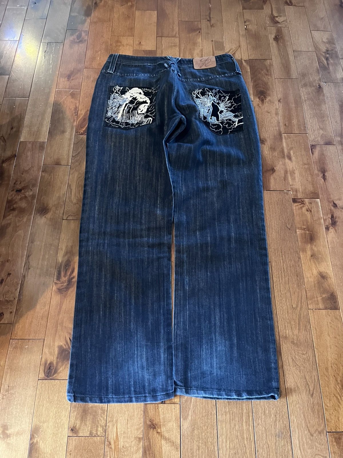 Vintage Baggy Y2K reflex jeans Size US 36 / EU 52 - 2 Thumbnail