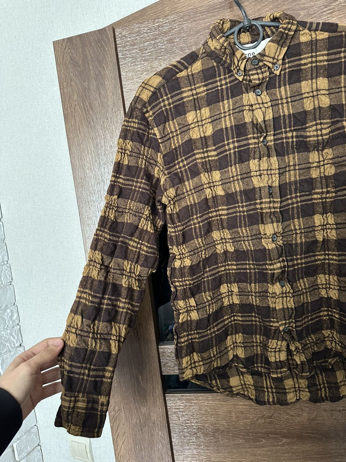 Acne Studios Acne Studios Checked Shirt Button Up Long Sleeve Wool Size US S / EU 44-46 / 1 - 6 Thumbnail