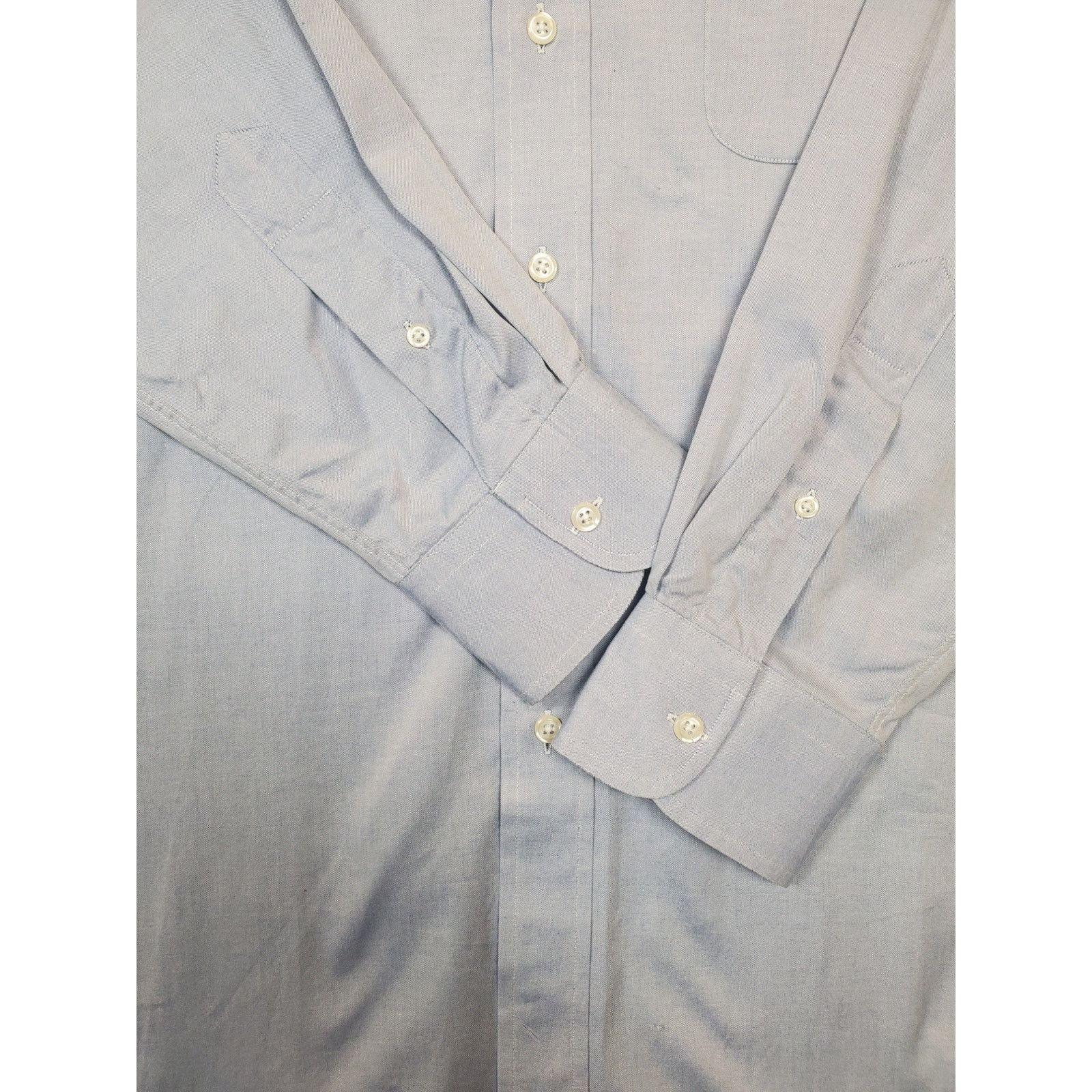 Other Men's 16.5-34 Blue Long Sleeve Button Up Dress Shirt Size US L / EU 52-54 / 3 - 3 Thumbnail