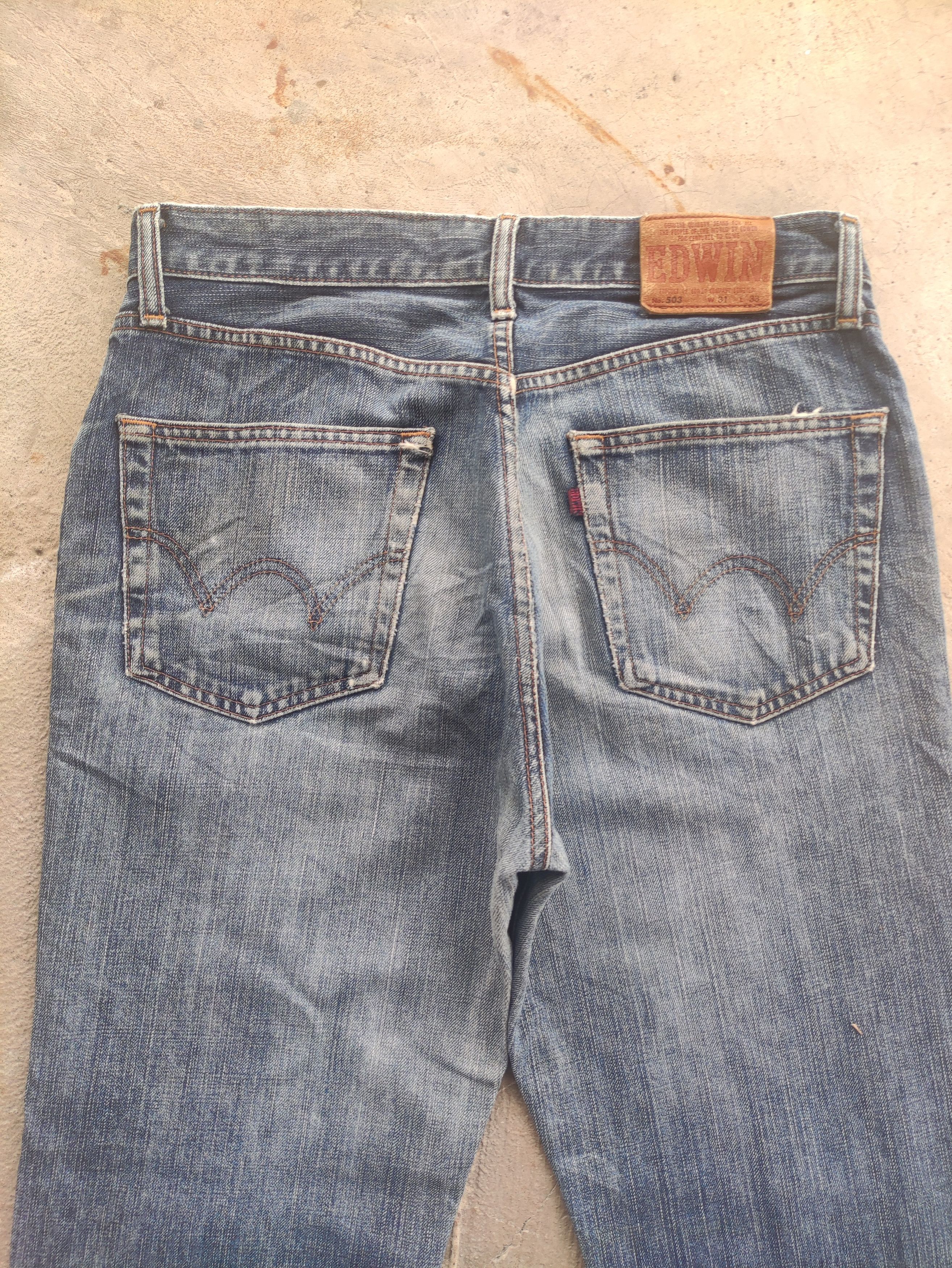 Edwin Vintage Edwin Japan Distressed Faded Jean W32 Size US 32 / EU 48 - 10 Thumbnail