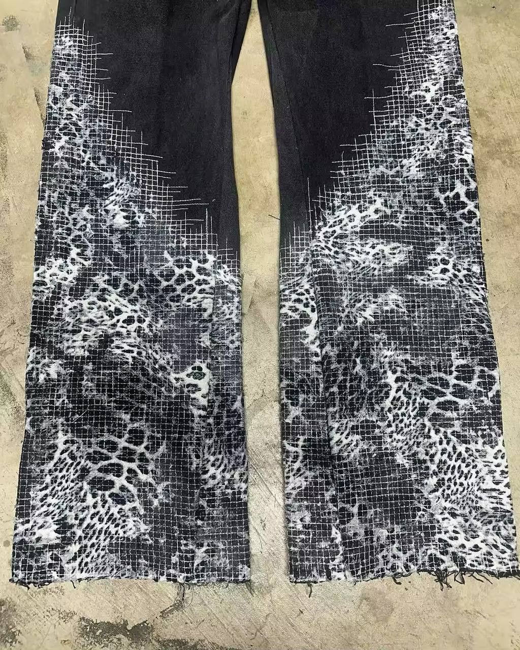 Japanese Brand × Vintage scratch jeans Size US 38 / EU 54 - 3 Thumbnail