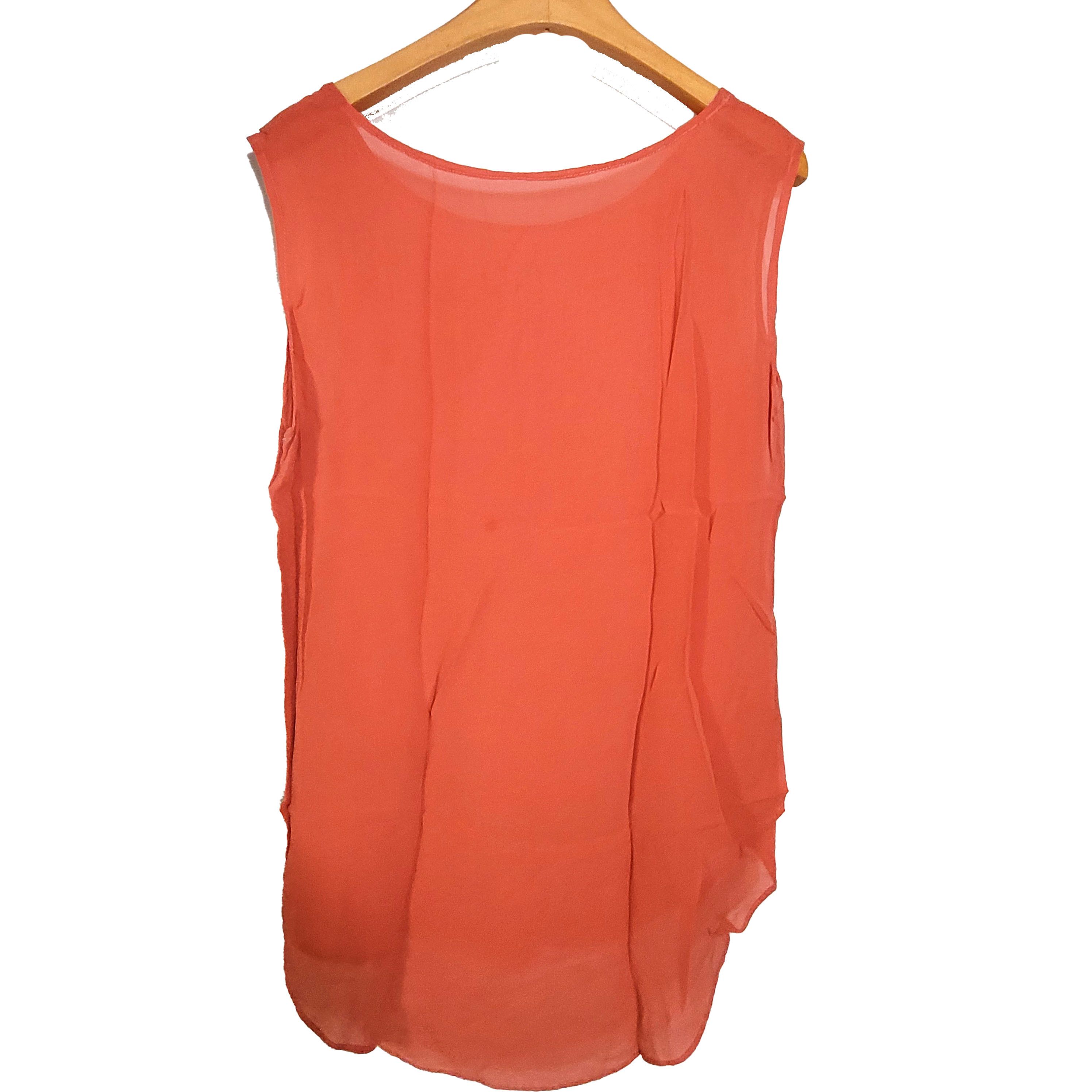 Other Women's 100% Silk Size M Sleeveless Tank Top SCK232 Size M / US 6-8 / IT 42-44 - 2 Thumbnail