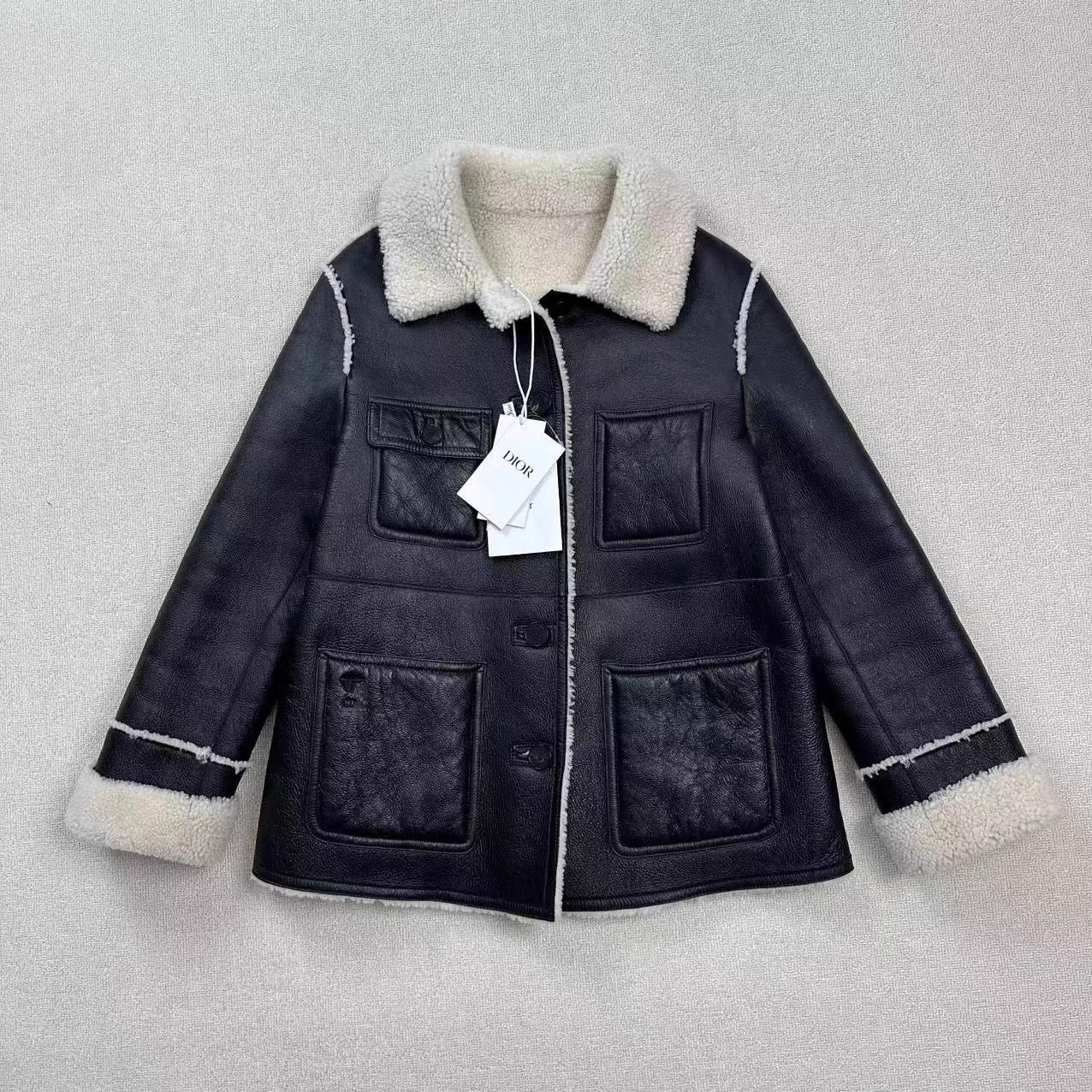 Dior DIOR double-faced fur leather jacket 36 Size XS / US 0-2 / IT 36-38 - 1 Thumbnail