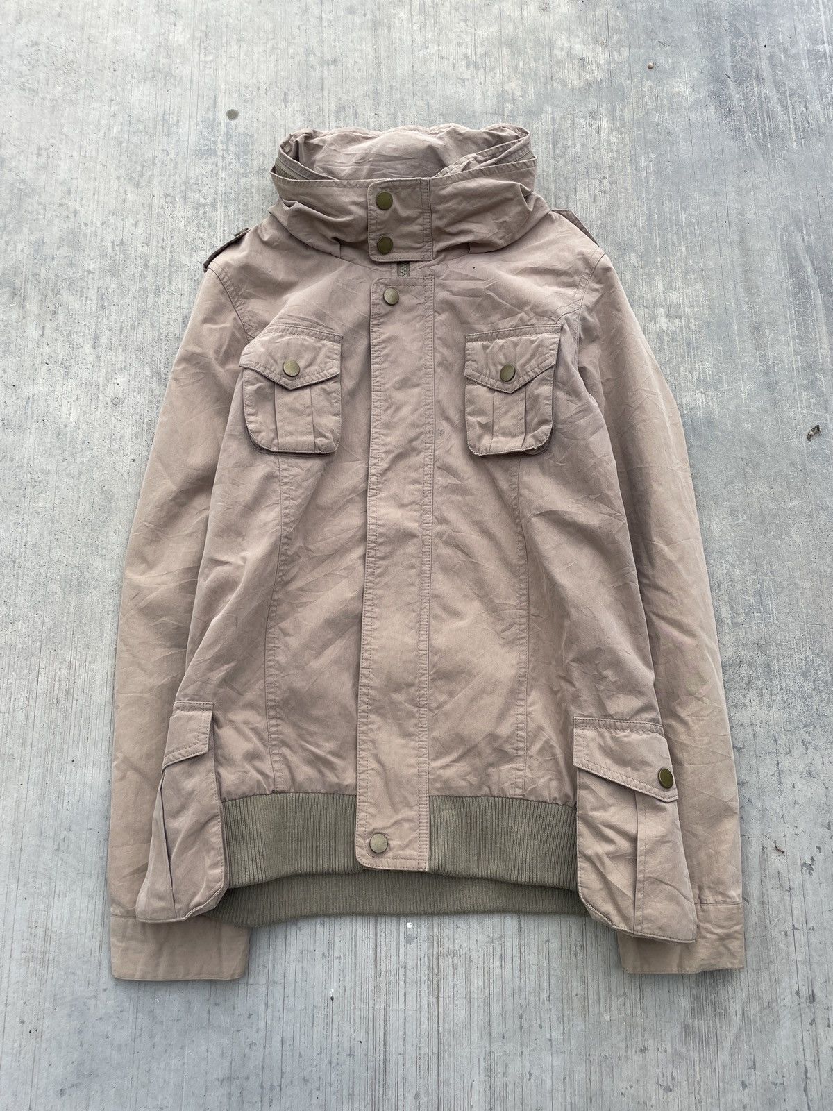 GOA 2000s JAPANESE BRAND 90 ANS BONO HIDDEN HOOD MILITARY JACKET Size US S / EU 44-46 / 1 - 3 Thumbnail
