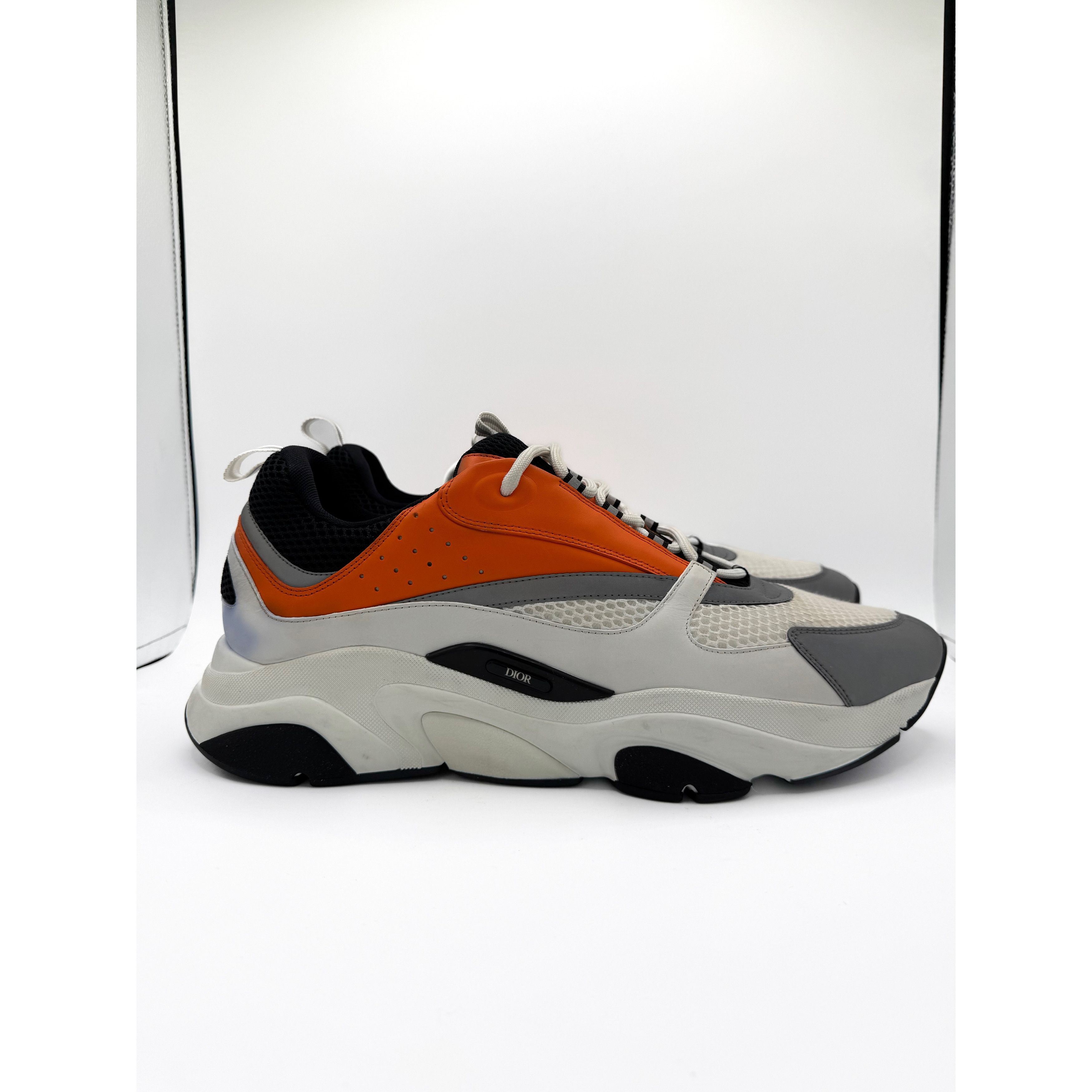 Christian Dior Technical Mesh Calfskin Mens B22 Sneakers Whi - Main Image