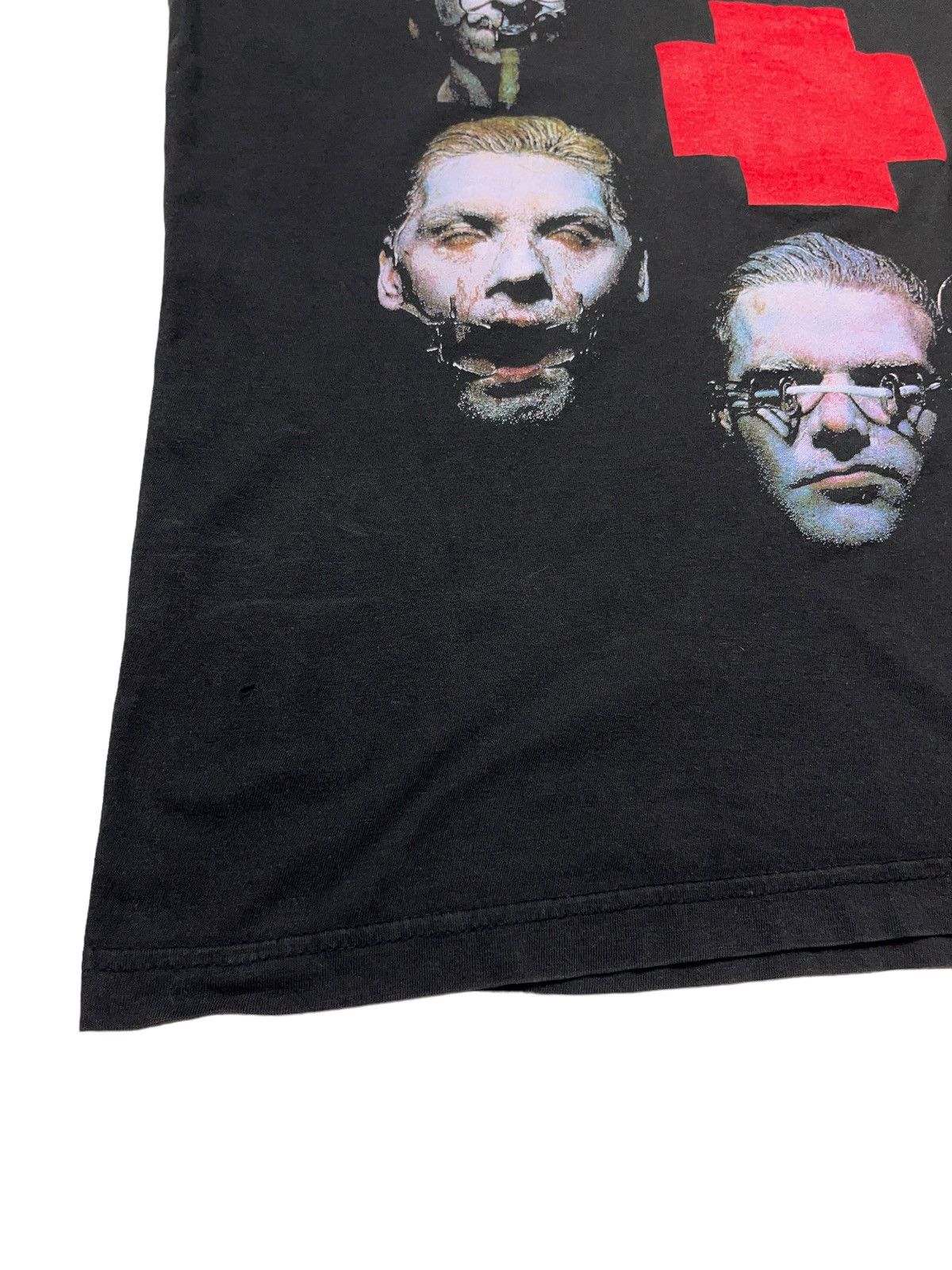 Band Tees Vintage 90s Rammstein Sehnsucht Big Face T-shirt Size US L / EU 52-54 / 3 - 4 Thumbnail