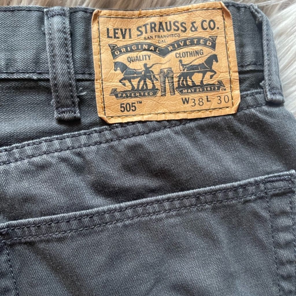 Levi's Levi's Charcoal Denim Pants 38x30 Size US 38 / EU 54 - 6 Thumbnail