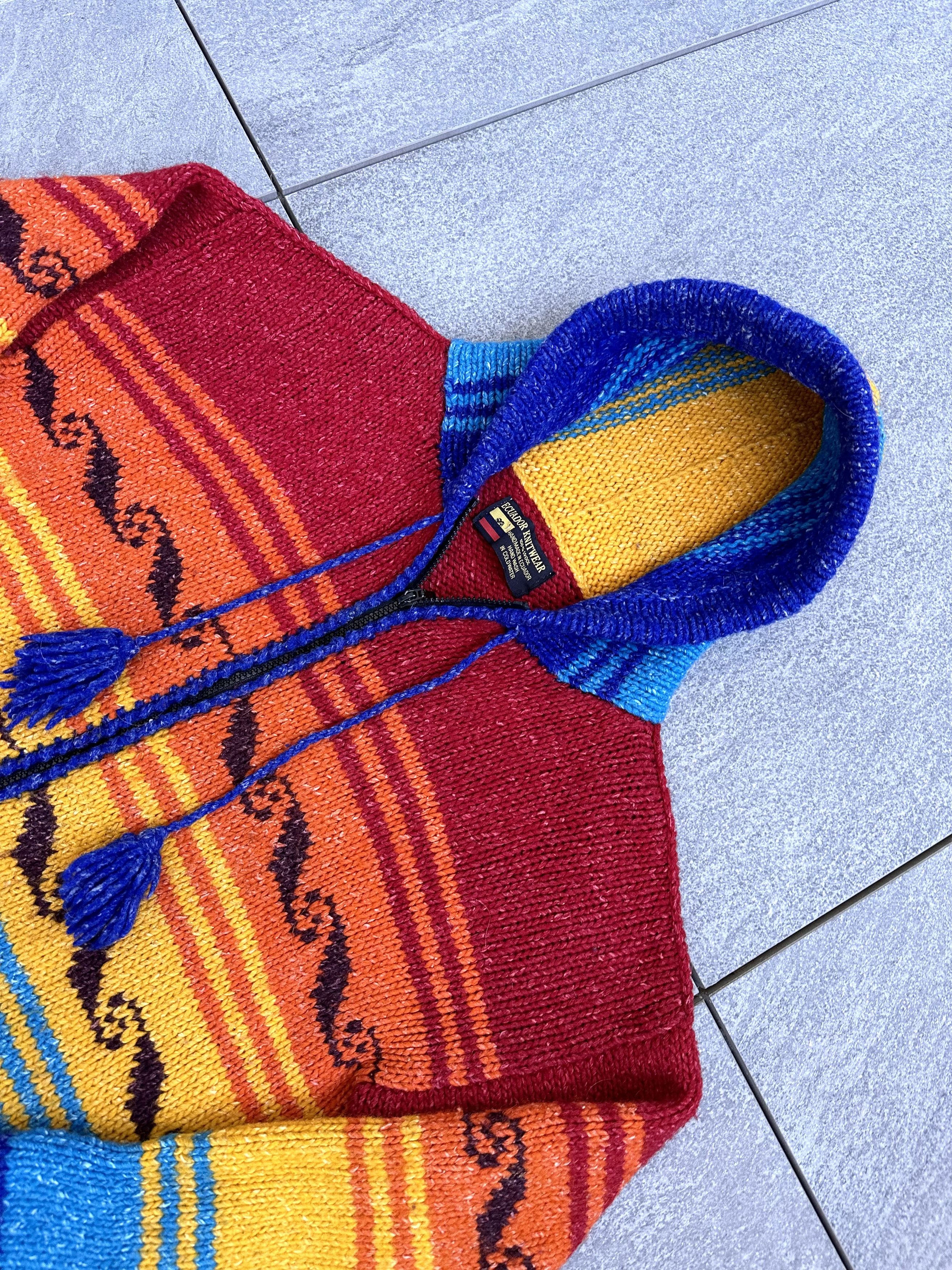 Vintage Vintage Equador hippie style zip hoodie nepal Size US M / EU 48-50 / 2 - 2 Thumbnail