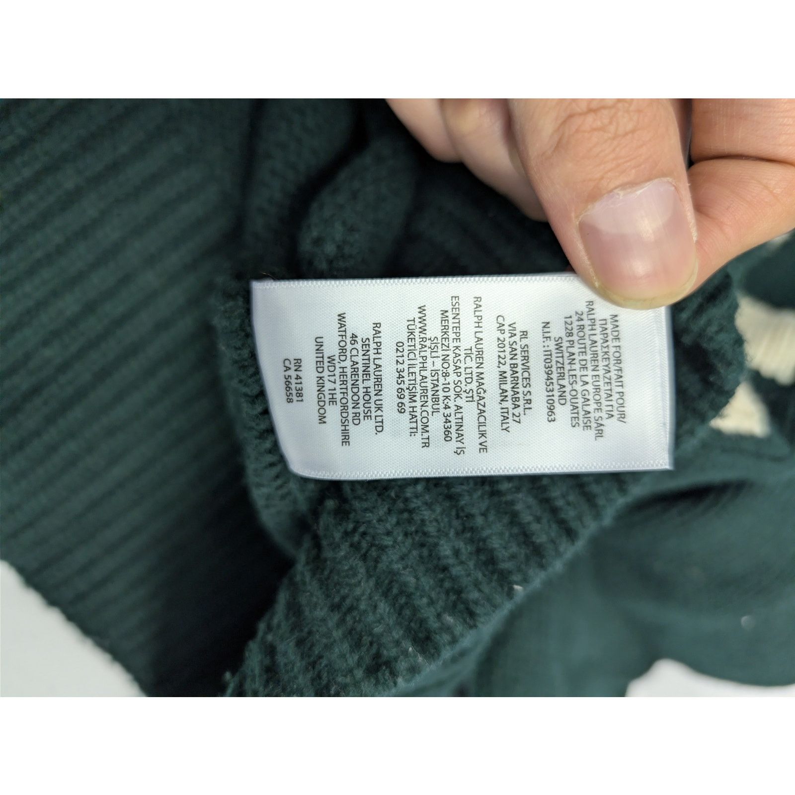 Polo Ralph Lauren o1rshd1 CC20 NYC Logo Sweatshirt in Green Size US M / EU 48-50 / 2 - 17 Thumbnail