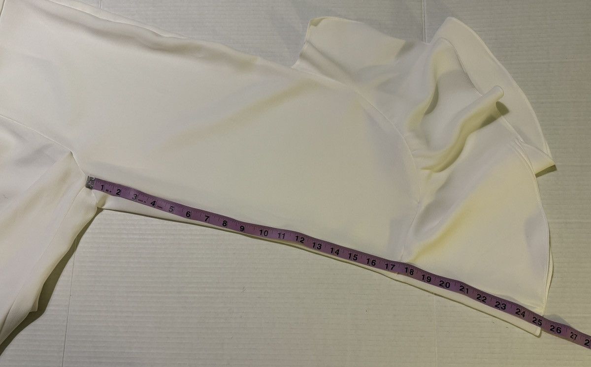 Zara Zara Women Soft White Cropped High Waisted Ruffle Pants Size 28" / US 6 / IT 42 - 5 Thumbnail