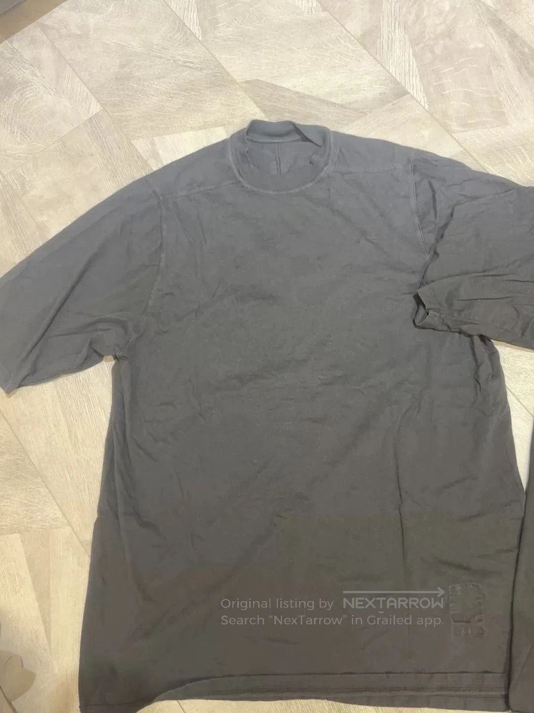Rick Owens Rick Owens Black Deconstructed Short Sleeve Tee. Size US S / EU 44-46 / 1 - 2 Thumbnail