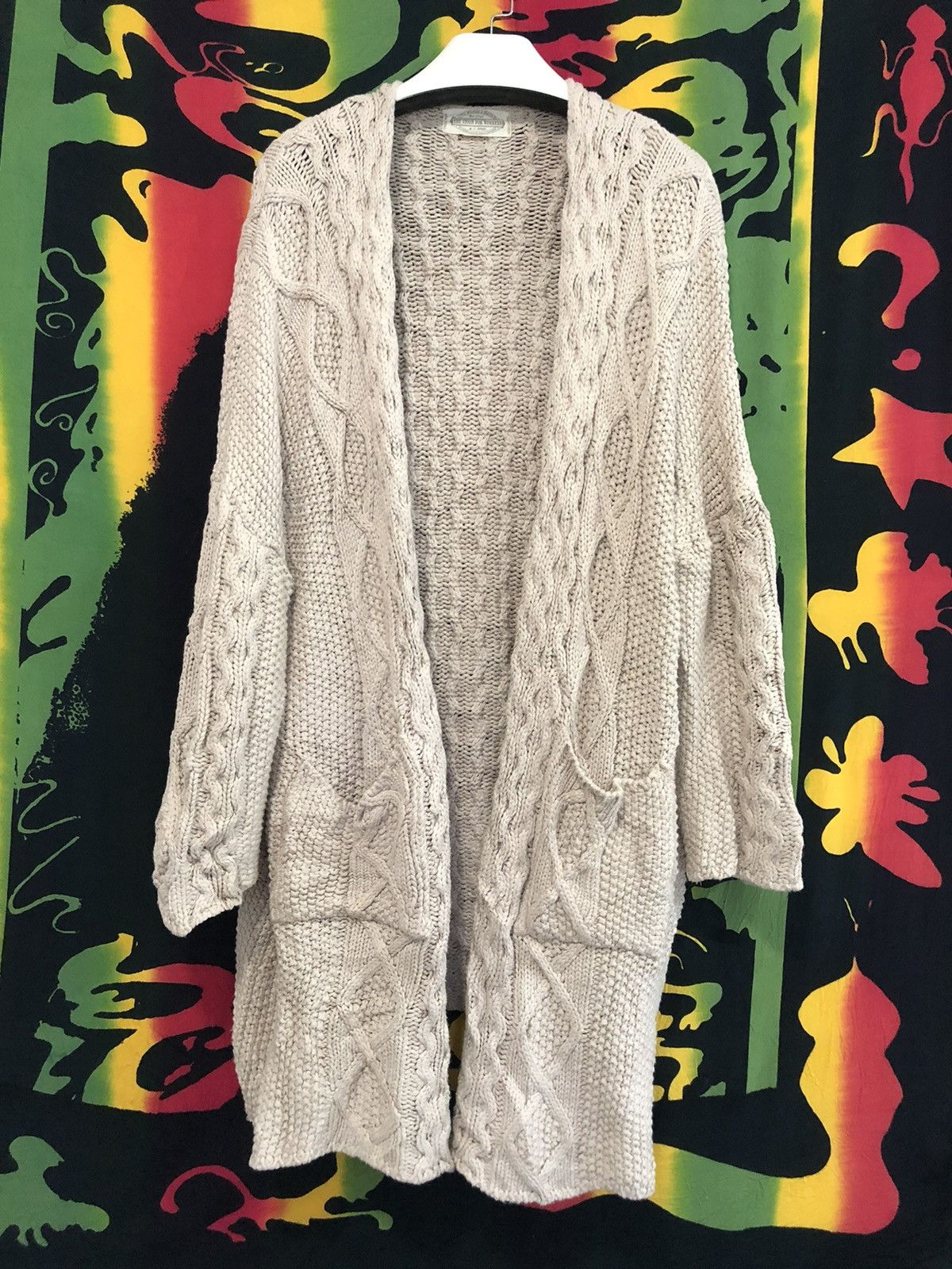 If Six Was Nine × Japanese Brand GOA Union for Worker cable knit sweater long cardigan Size US L / EU 52-54 / 3 - 4 Thumbnail
