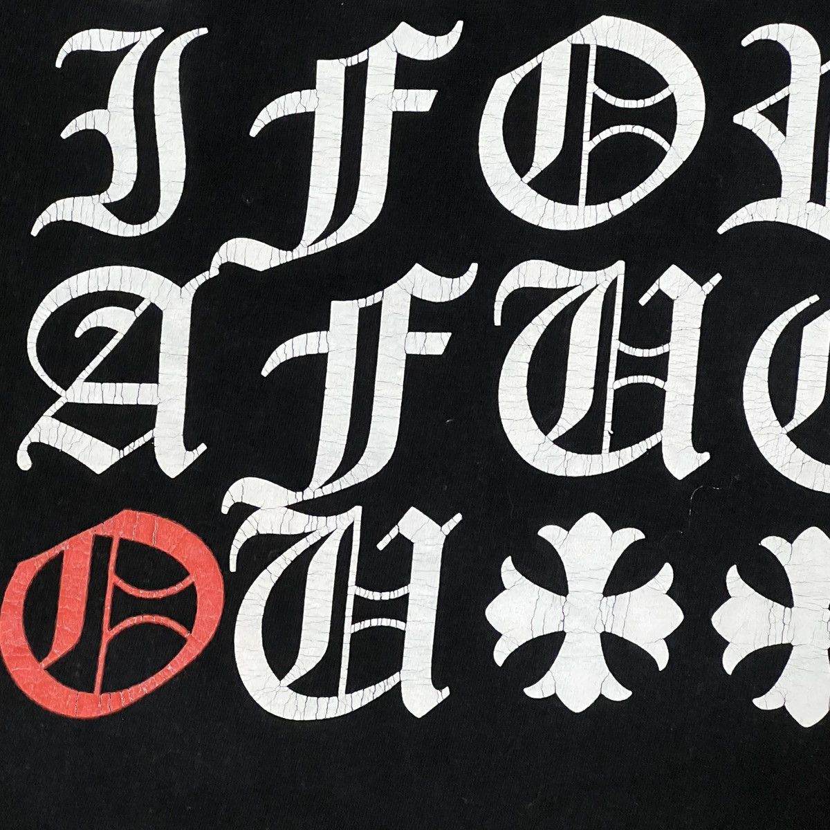 Chrome Hearts 💥 Chrome Hearts Exclusive Letter logo tee💥 Size US S / EU 44-46 / 1 - 14 Thumbnail