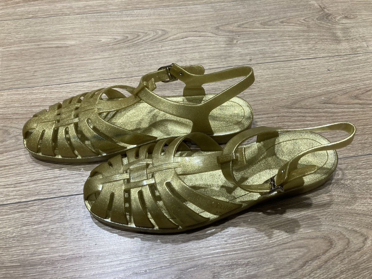 Celine Celine Gold Sandals Size:IT44 Size US 11 / EU 44 - 2 Thumbnail