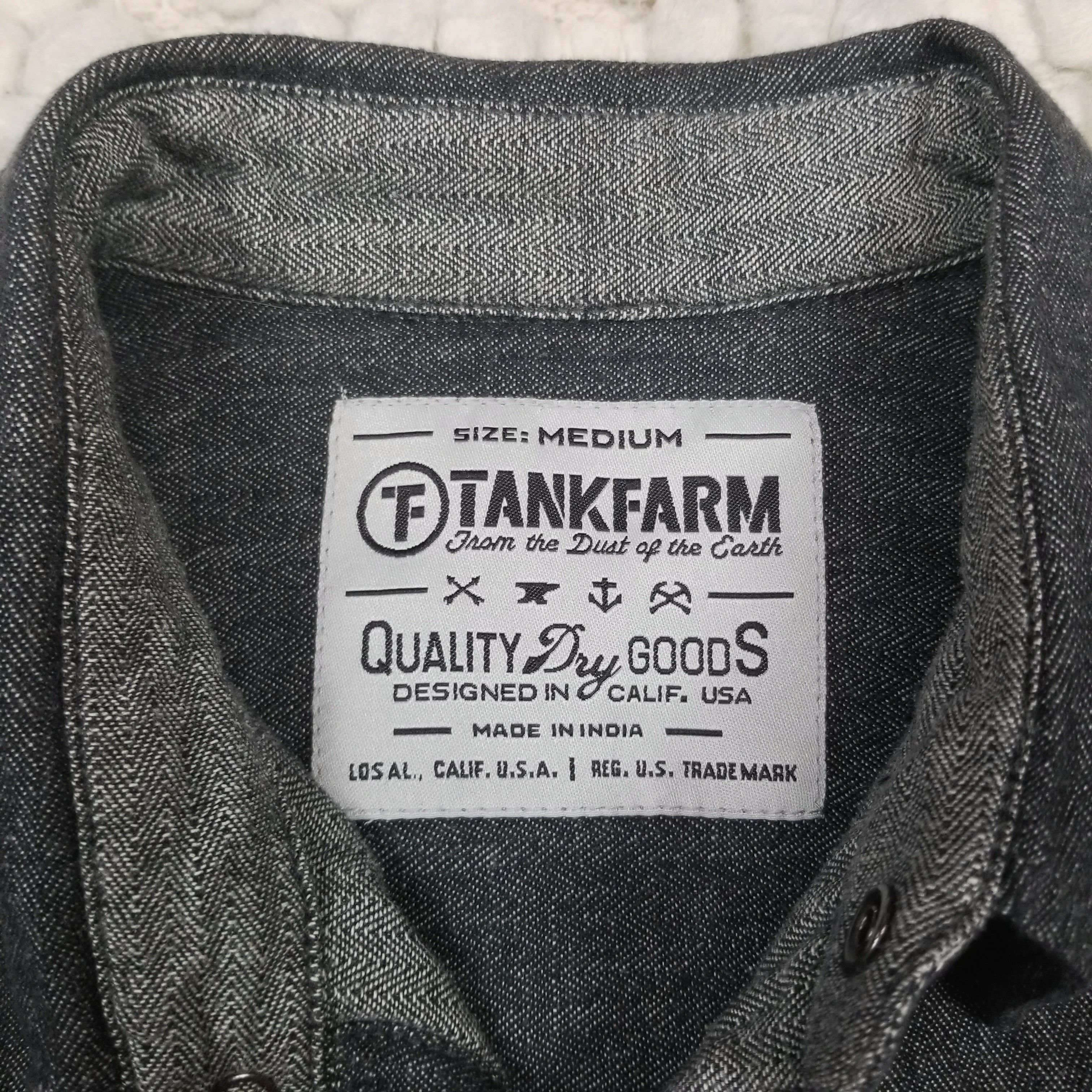 Tankfarm & Co. Cotton Button Down Shirt Accent Pocket Size US M / EU 48-50 / 2 - 7 Thumbnail