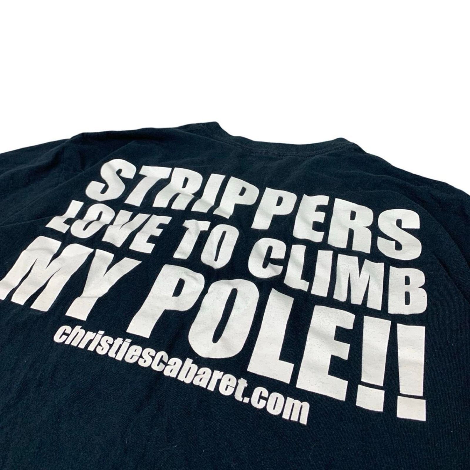 Vintage Vintage Y2K Funny Stripper T-shirt Size US L / EU 52-54 / 3 - 1 Thumbnail