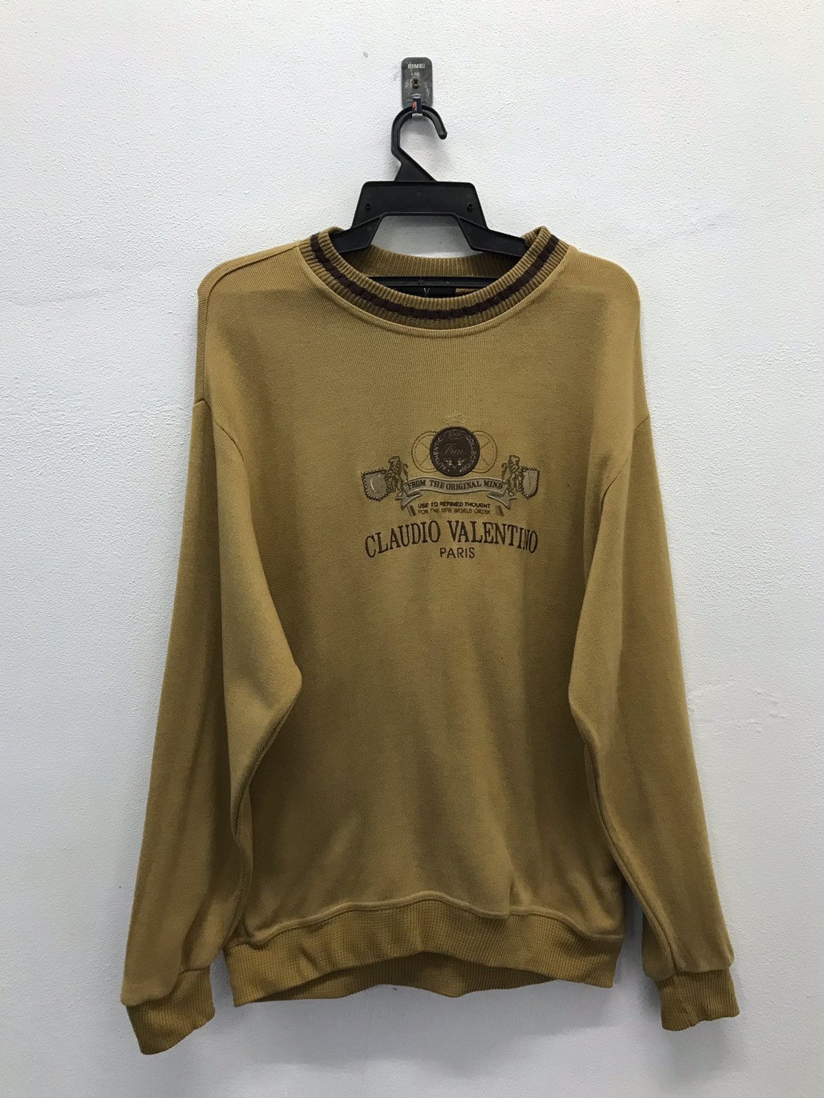 Japanese Brand × Vintage Vintage Claudio Valentino Paris Sweatshirt Size US L / EU 52-54 / 3 - 1 Thumbnail
