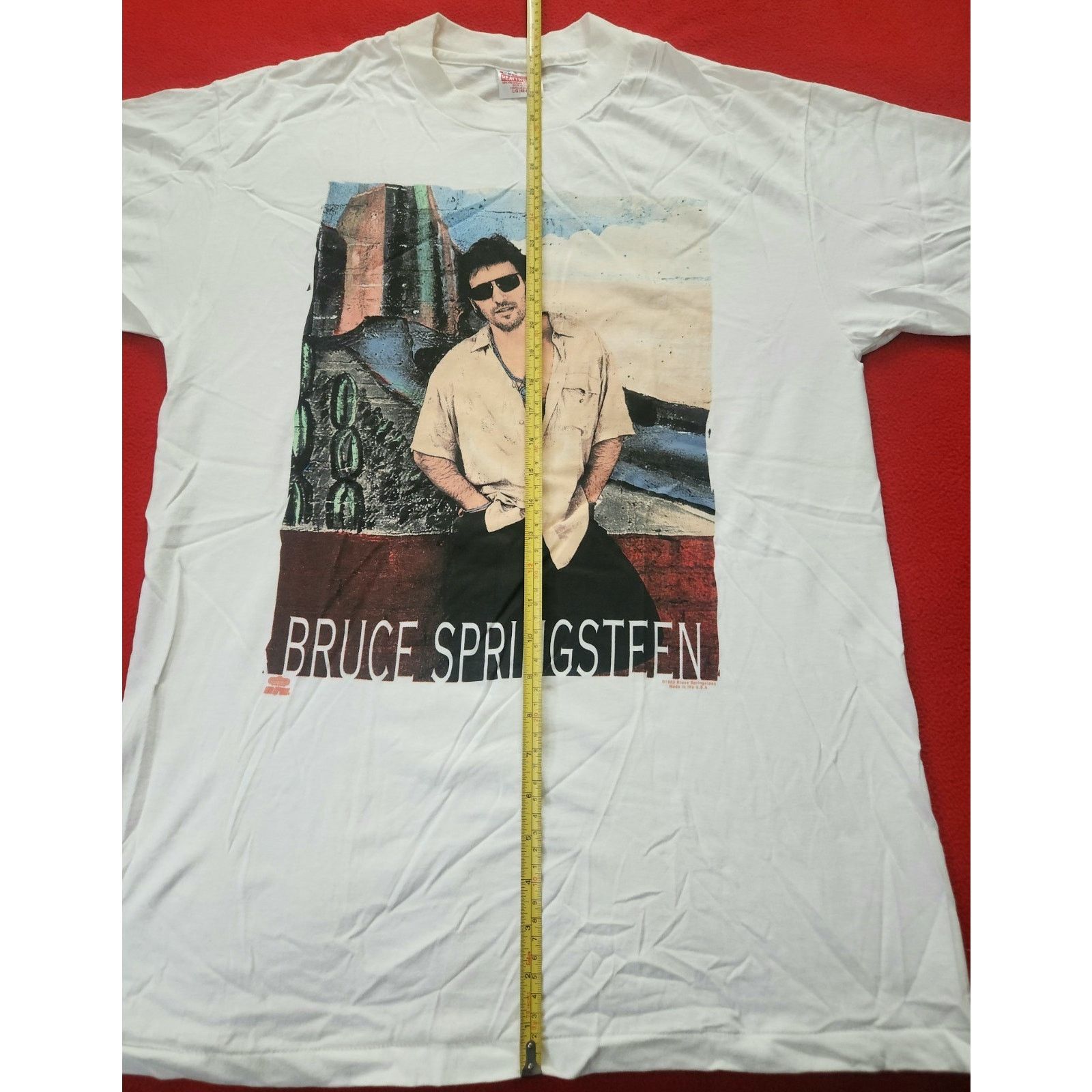Hanes Authentic Vtg Bruce Springsteen Lucky Town 1992 Tour Shirt L Size US L / EU 52-54 / 3 - 7 Thumbnail