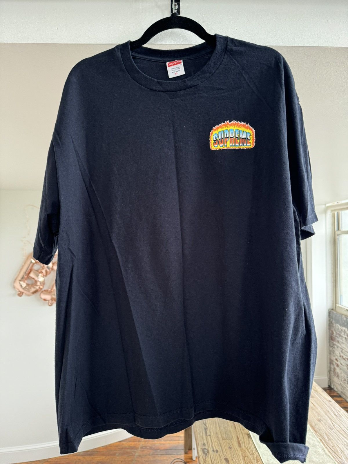 Supreme Supreme flame tee Size US XL / EU 56 / 4 - 2 Thumbnail