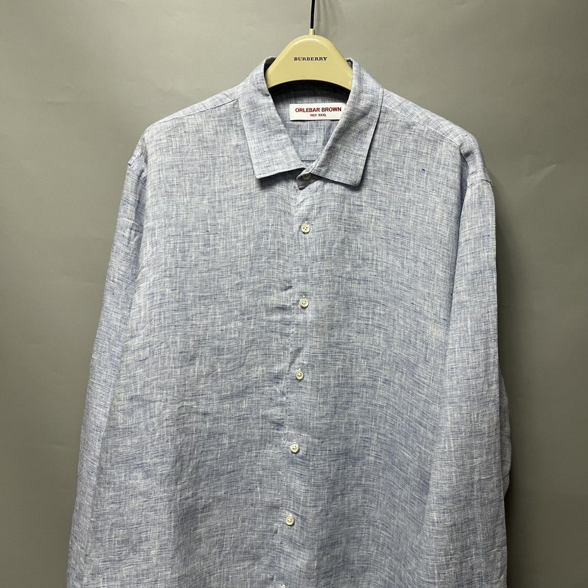 Orlebar Brown Orlebar Brown Shirt Linen Long Sleeve Button Down Size US XXL / EU 58 / 5 - 9 Thumbnail