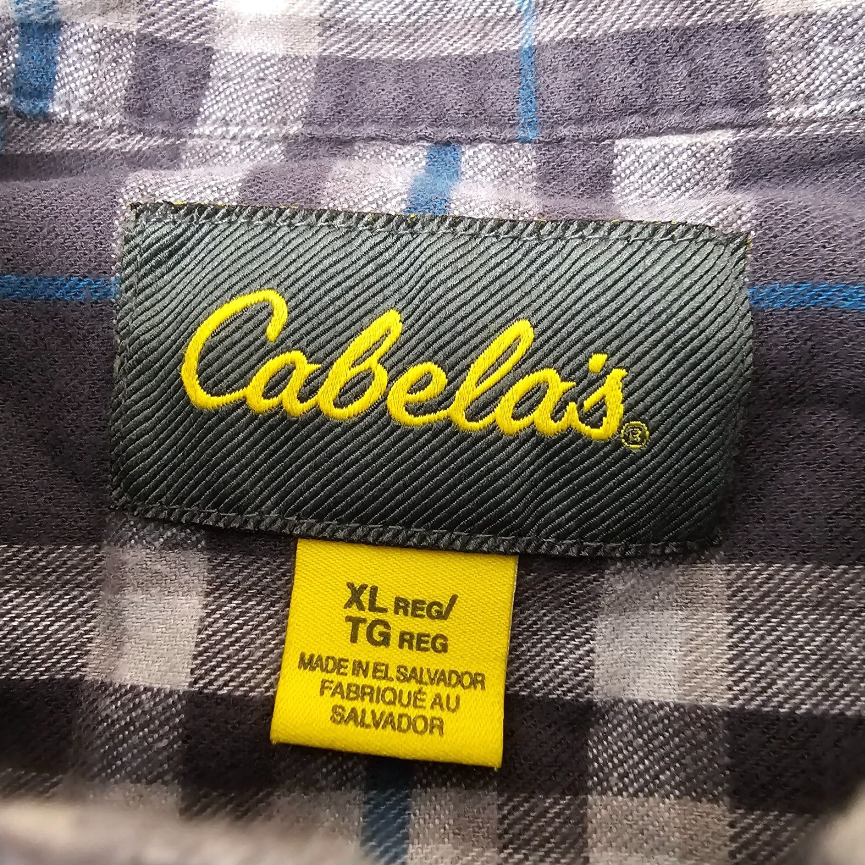 Vintage Cabelas Shirt Mens XL Gray Blue Check Long Sleeve Cotton Button Down Size XL Regular Casual Workwear Button-Up Mens Size US XL / EU 56 / 4 - 3 Thumbnail