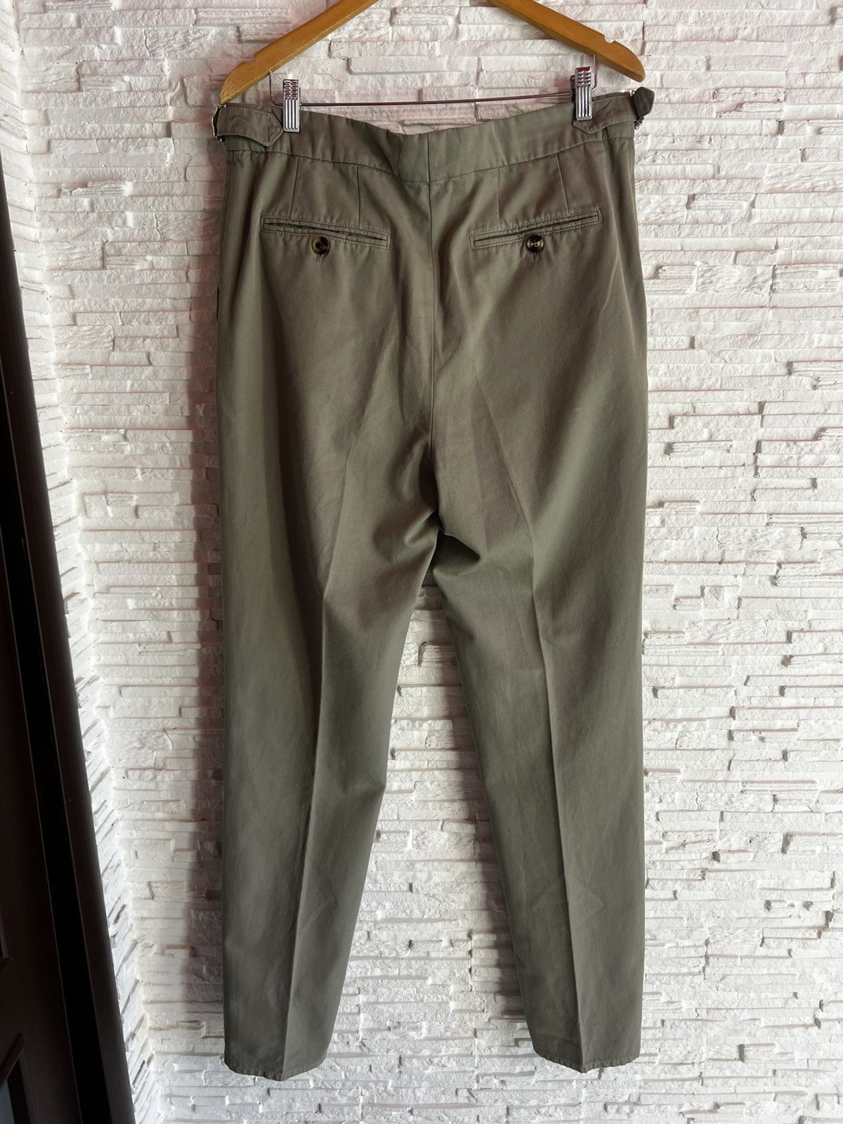 Brunello Cucinelli Brunello Cucinelli Twisted Cotton Gabardine Trousers Size US 38 / EU 54 - 8 Thumbnail