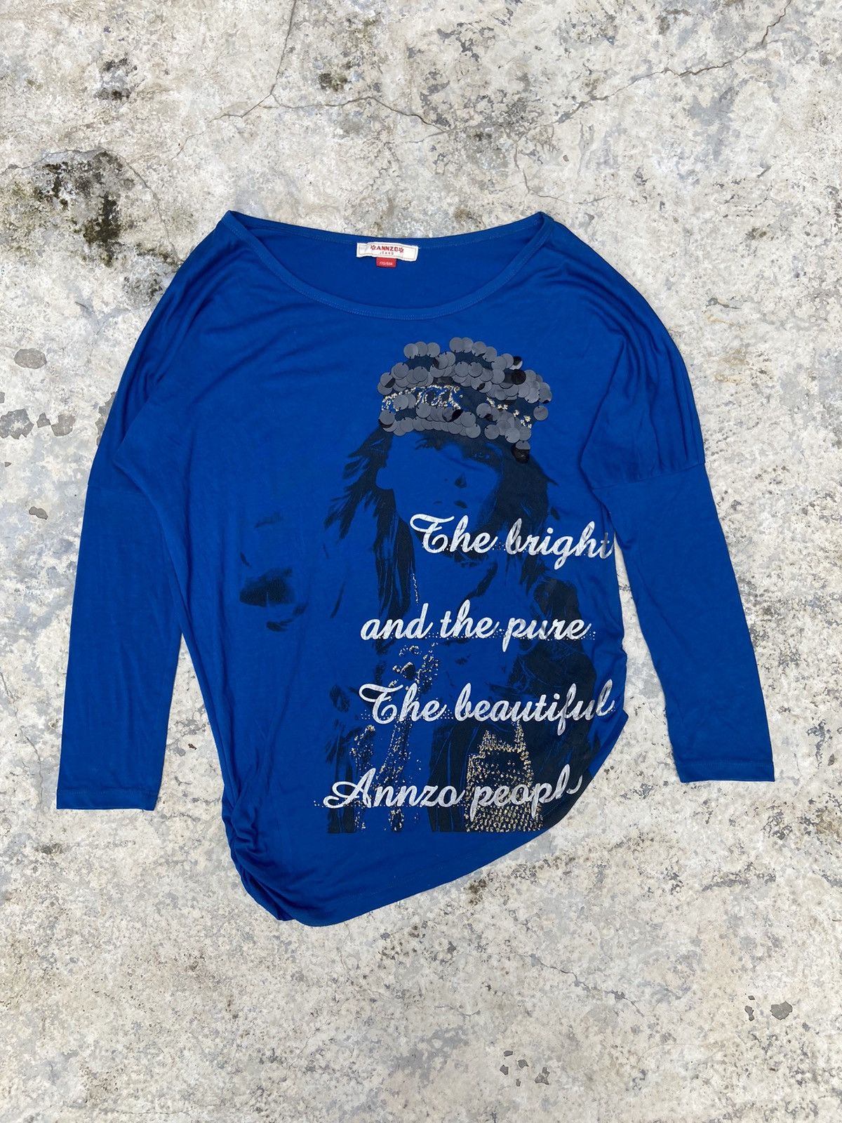 Hysteric Glamour × Japanese Brand × Le Grande Bleu (L.G.B.) 2000s annzo women art ifsix long sleeve Size L / US 10 / IT 46 - 2 Thumbnail