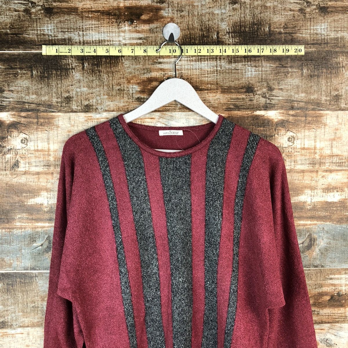 Homespun Knitwear × Japanese Brand Patria Soeur vintage Red Knitwear #A1358 Size S / US 4 / IT 40 - 5 Thumbnail