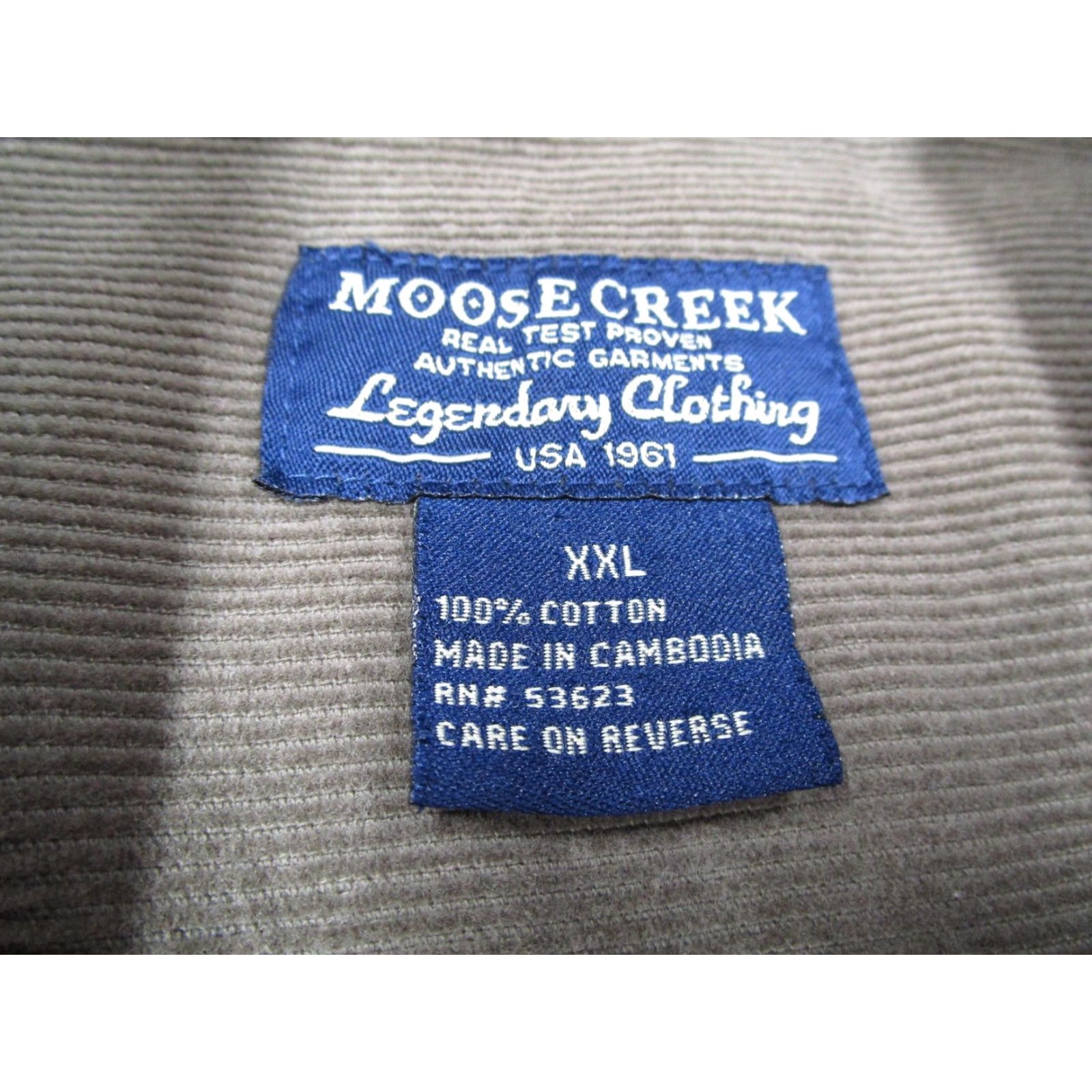 Vintage Moose Creek Shirt Mens 2XL Brown Corduroy Button Front Long Sleeve Casual Workwear Size US XXL / EU 58 / 5 - 3 Thumbnail