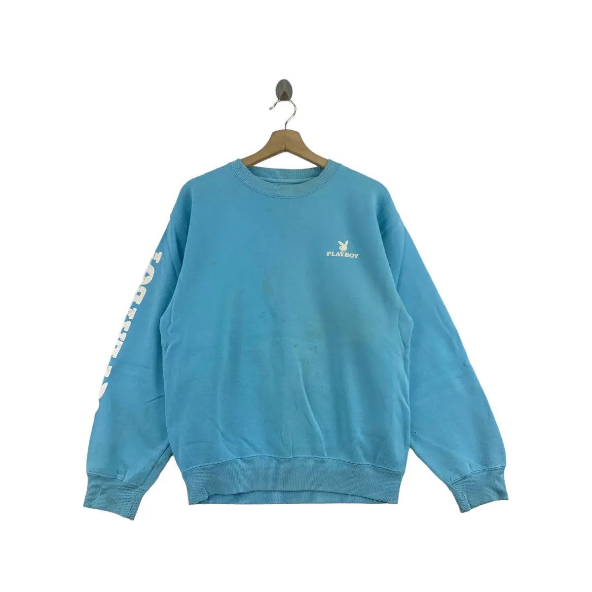 Playboy Vintage PLAYBOY BUNNY Back Big Bunny Logo Print Sweatshirt Size US M / EU 48-50 / 2 - 2 Thumbnail