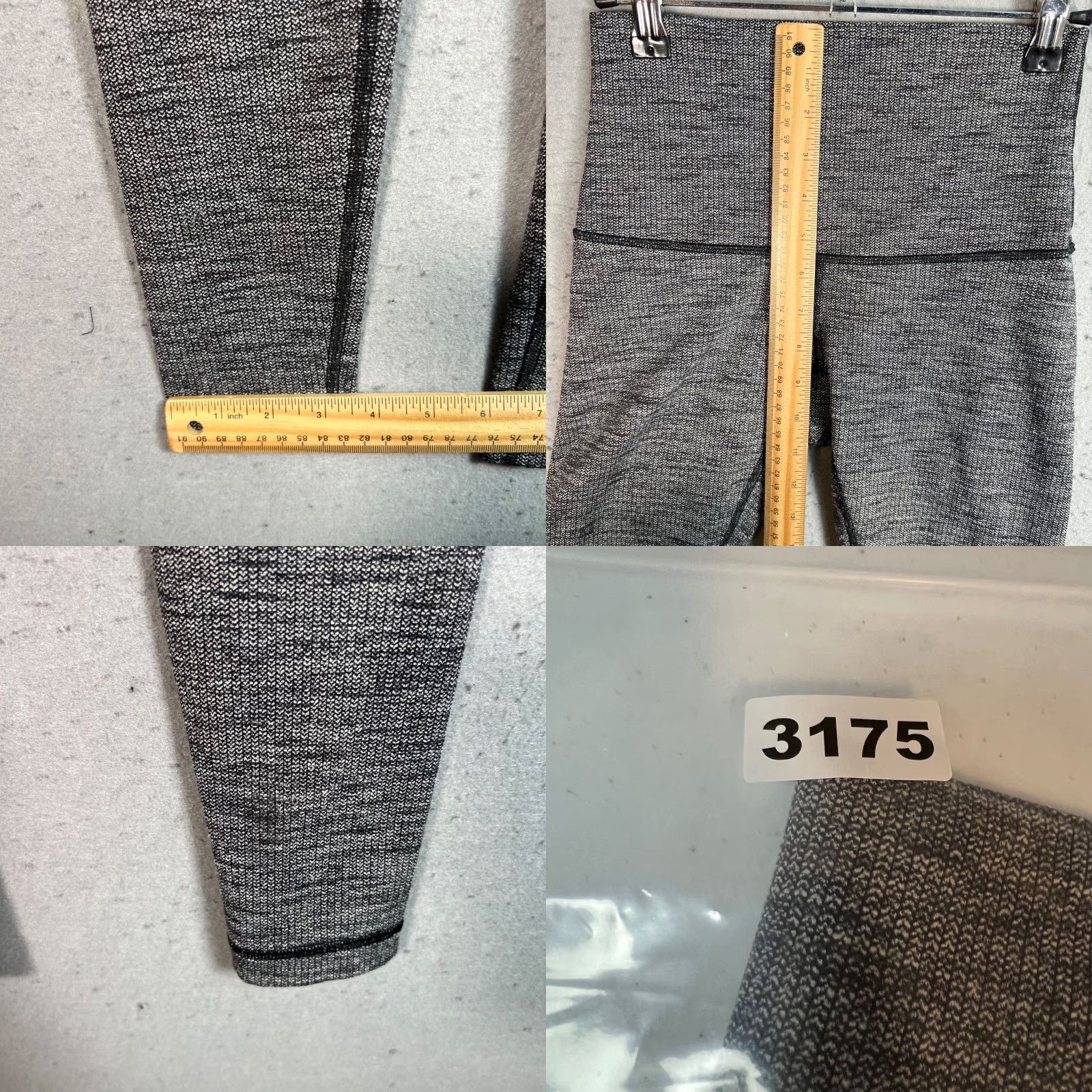 Lululemon Lululemon Leggings Womens Size 4 Black White Heathered High-Waisted Athletic Activewear Skinny Inseam 27 in Yoga Size 27" / US 4 / IT 40 - 8 Thumbnail