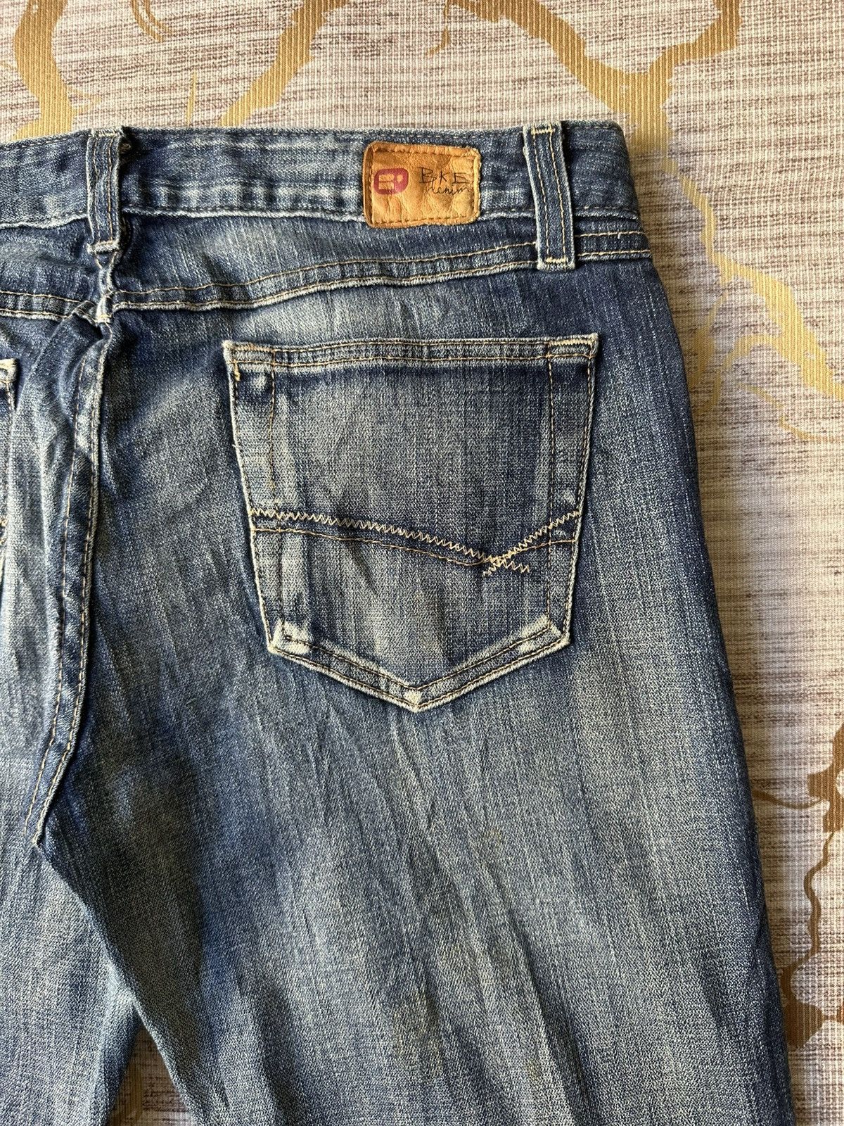 Japanese Brand FLARE Bike Denim Distressed Low Rise Jeans Size US 32 / EU 48 - 17 Thumbnail