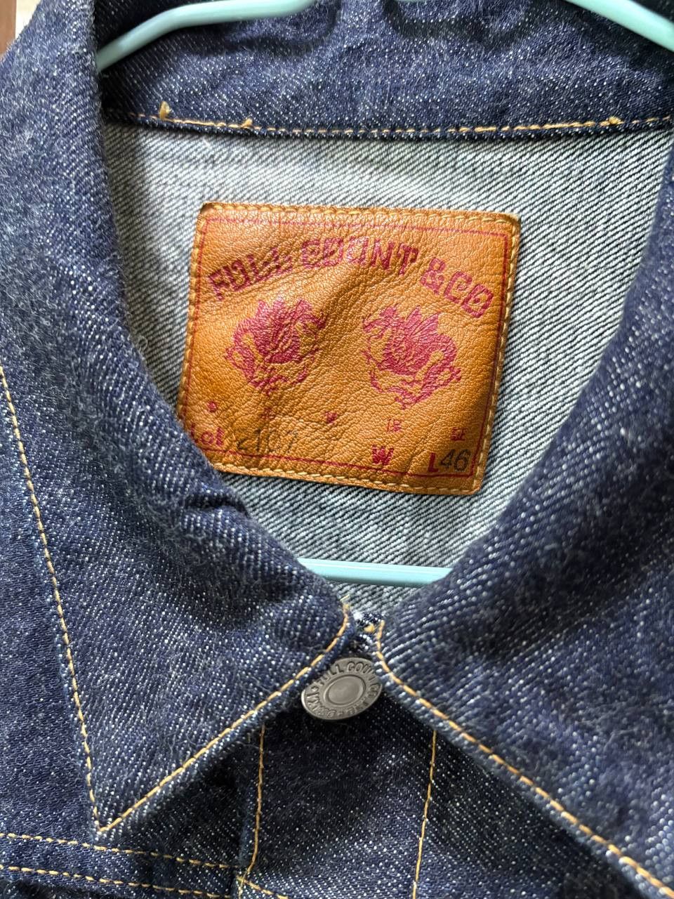 Full Count & Co. FULLCOUNT 2107 Type 1 Denim Jacket Size US L / EU 52-54 / 3 - 1 Thumbnail
