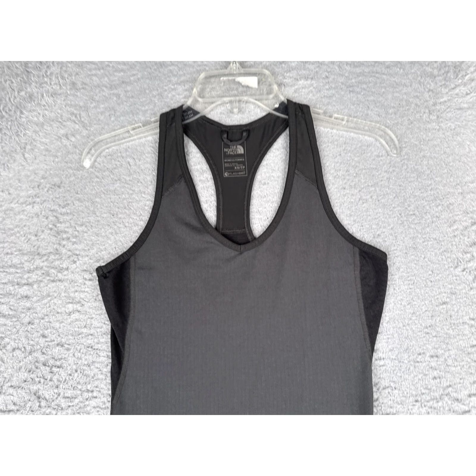 The North Face The North Face Shirt Womens XS Gray Black Racerback Tank FlashDry Tagless Size XS / US 0-2 / IT 36-38 - 4 Thumbnail