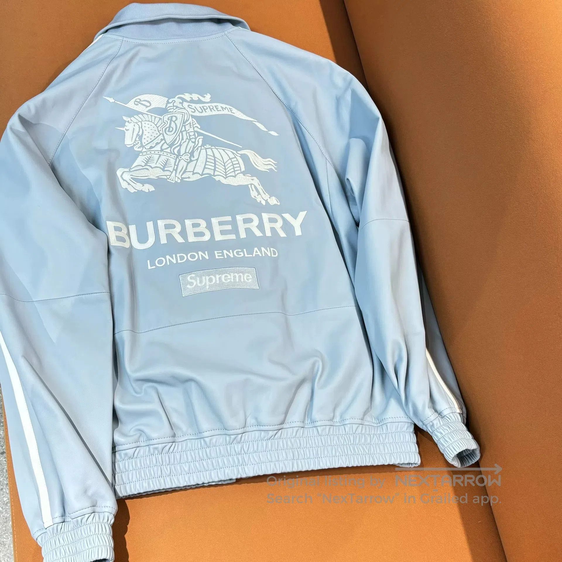 Burberry Burberry x Supreme Logo Leather Jacket. Size US M / EU 48-50 / 2 - 2 Thumbnail