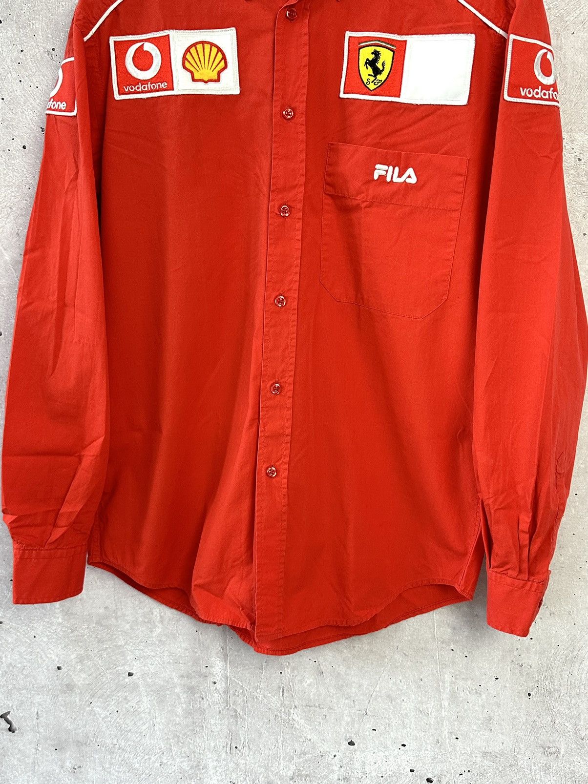 Fila Vintage Ferrari Fila Vodafone Racing Red Shirt Size US M / EU 48-50 / 2 - 3 Thumbnail