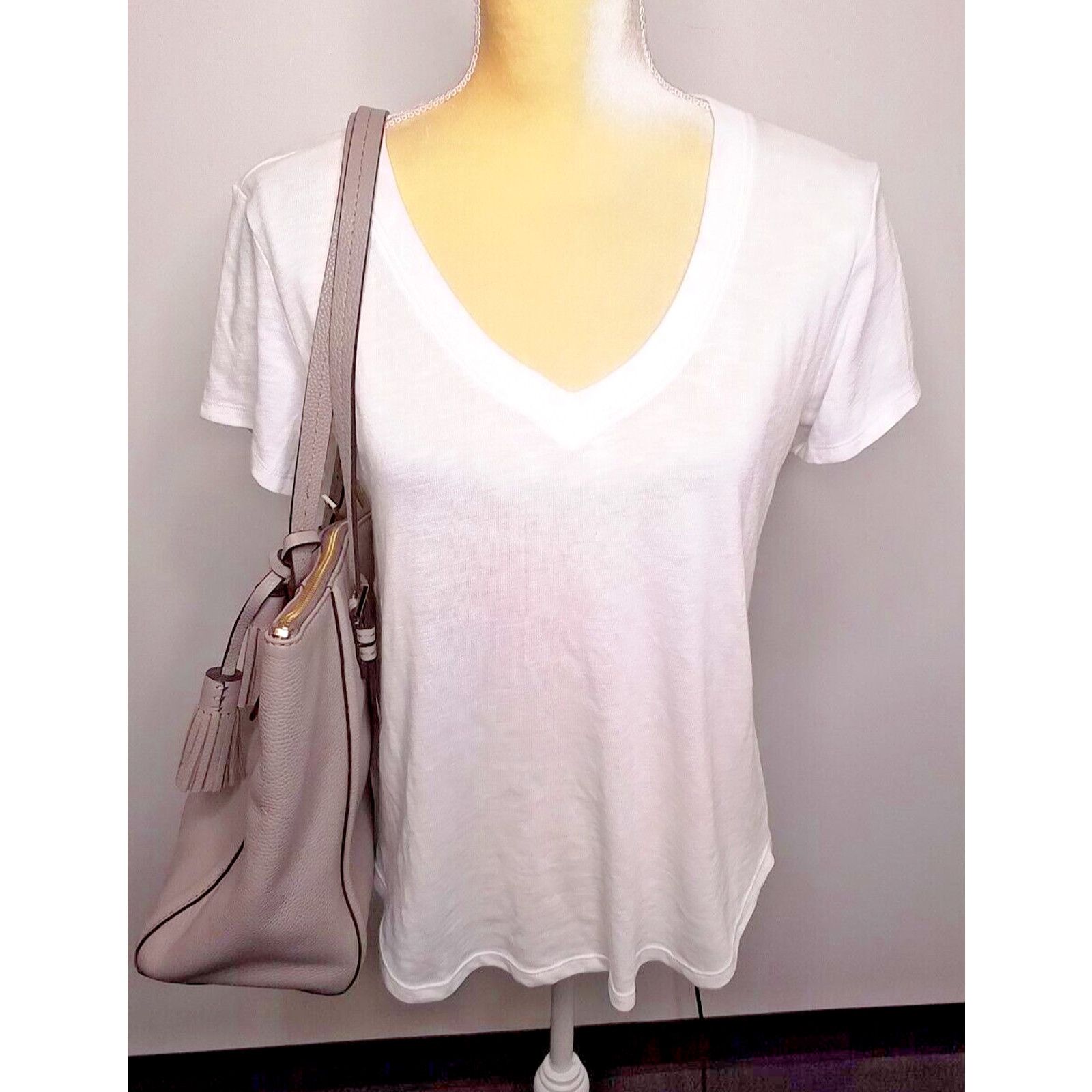 Kate Spade Kate Spade NY Handbag Orchard Street Maya Leather Tote Gray Size ONE SIZE - 7 Thumbnail