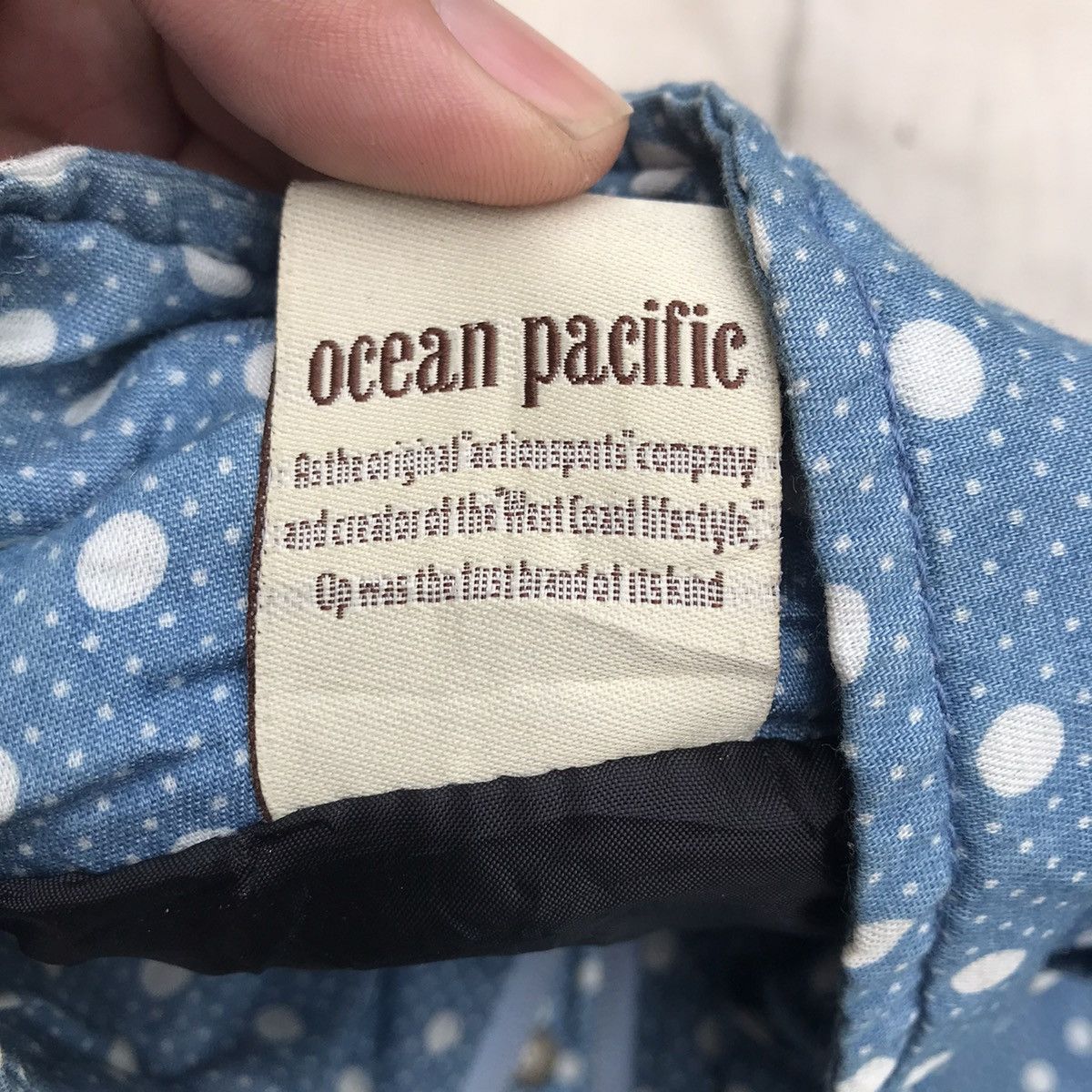 Ocean Pacific × Vintage Vintage Op Ocean Pacific Puffer bulang down Jacket Polkadots Size US L / EU 52-54 / 3 - 9 Thumbnail