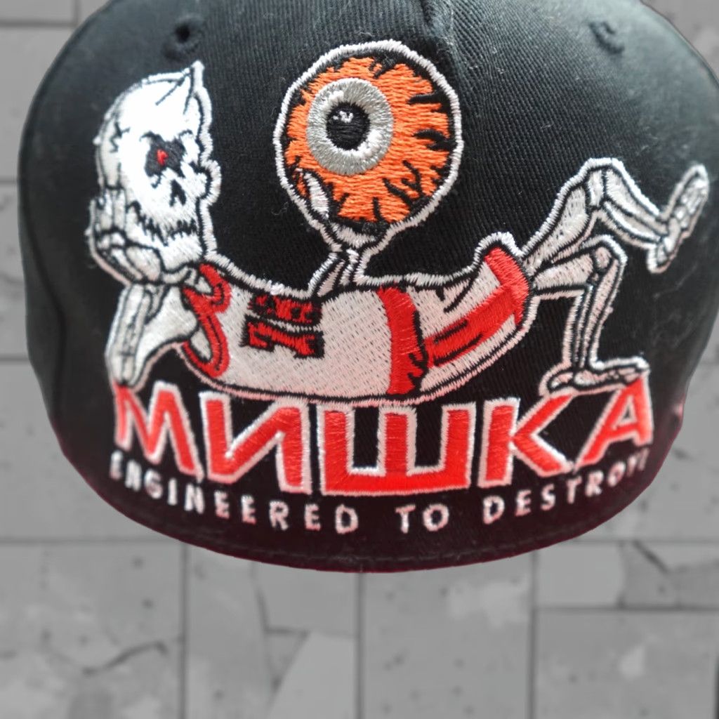 Vintage VINTAGE Mishka Hat Baseball Cap Men One Size Black NEW Embroidered Basketball Skeleton Nets STARTER Size ONE SIZE - 1 Thumbnail